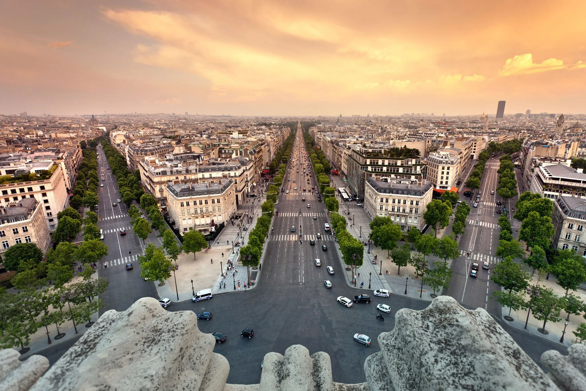 Arc de Triomphe from the Champs‑Élysées