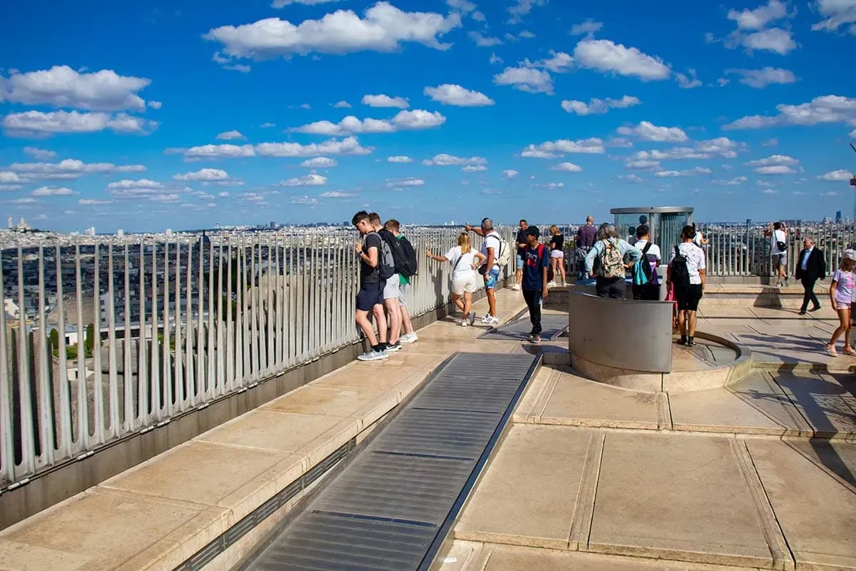 Arc de Triomphe rooftop panorama