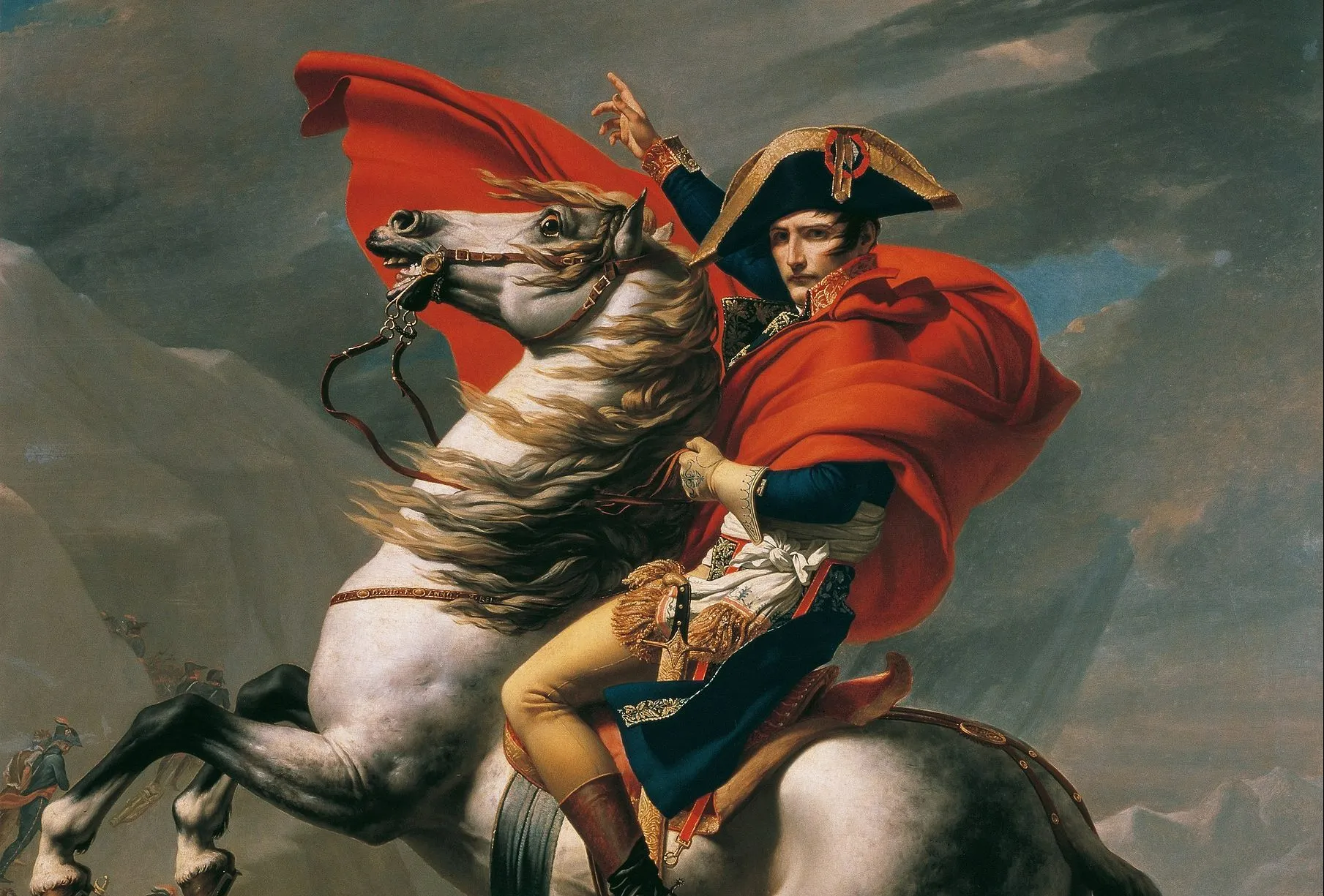 Napoleon Crossing the Alps by Jacques-Louis David