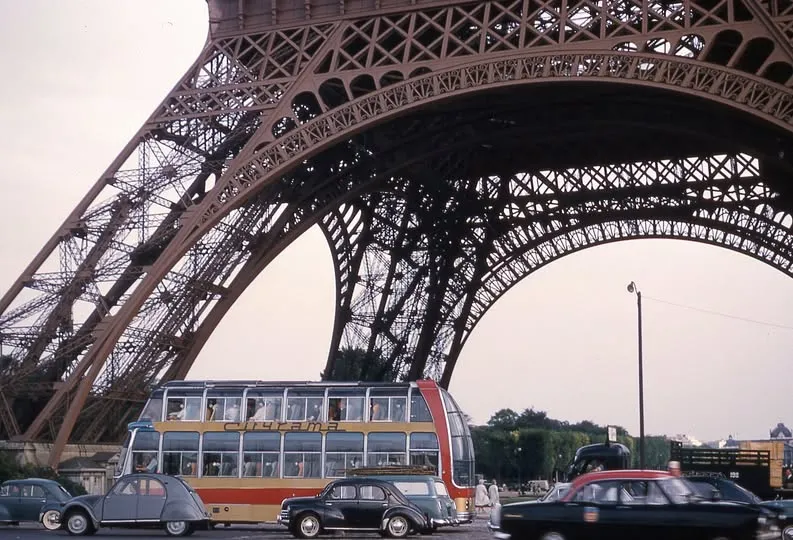 Eiffel Tower Traffic 1961