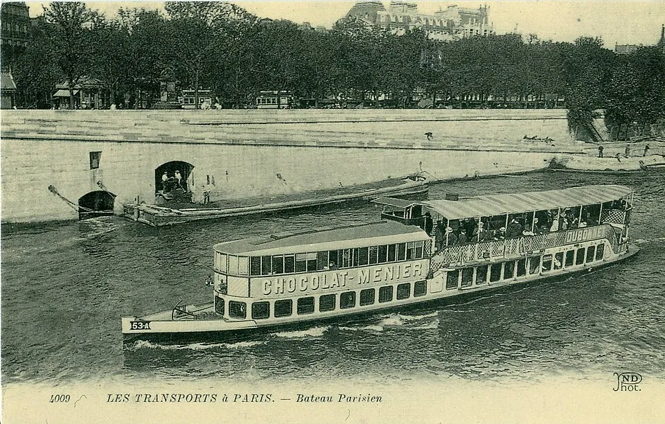Old Paris cruise Vintage Photo