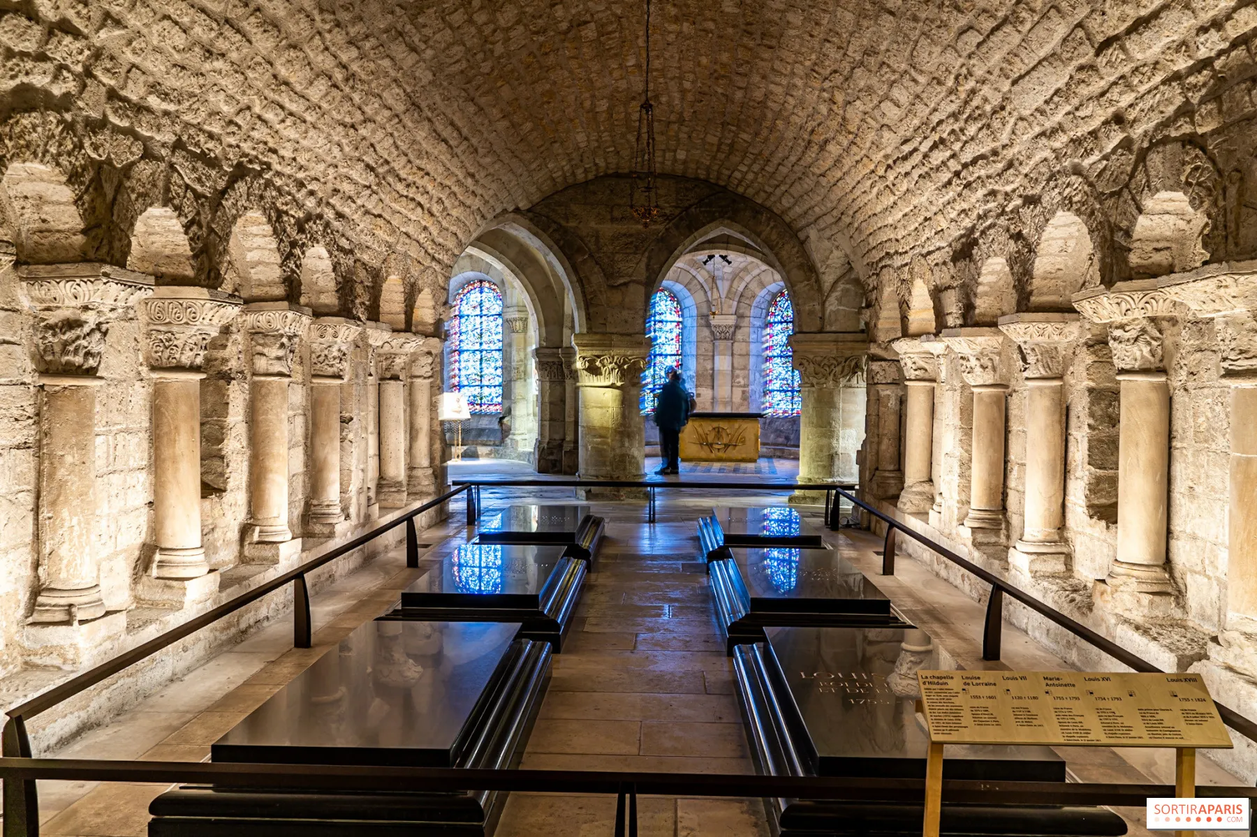 Crypt entrance and ambiance