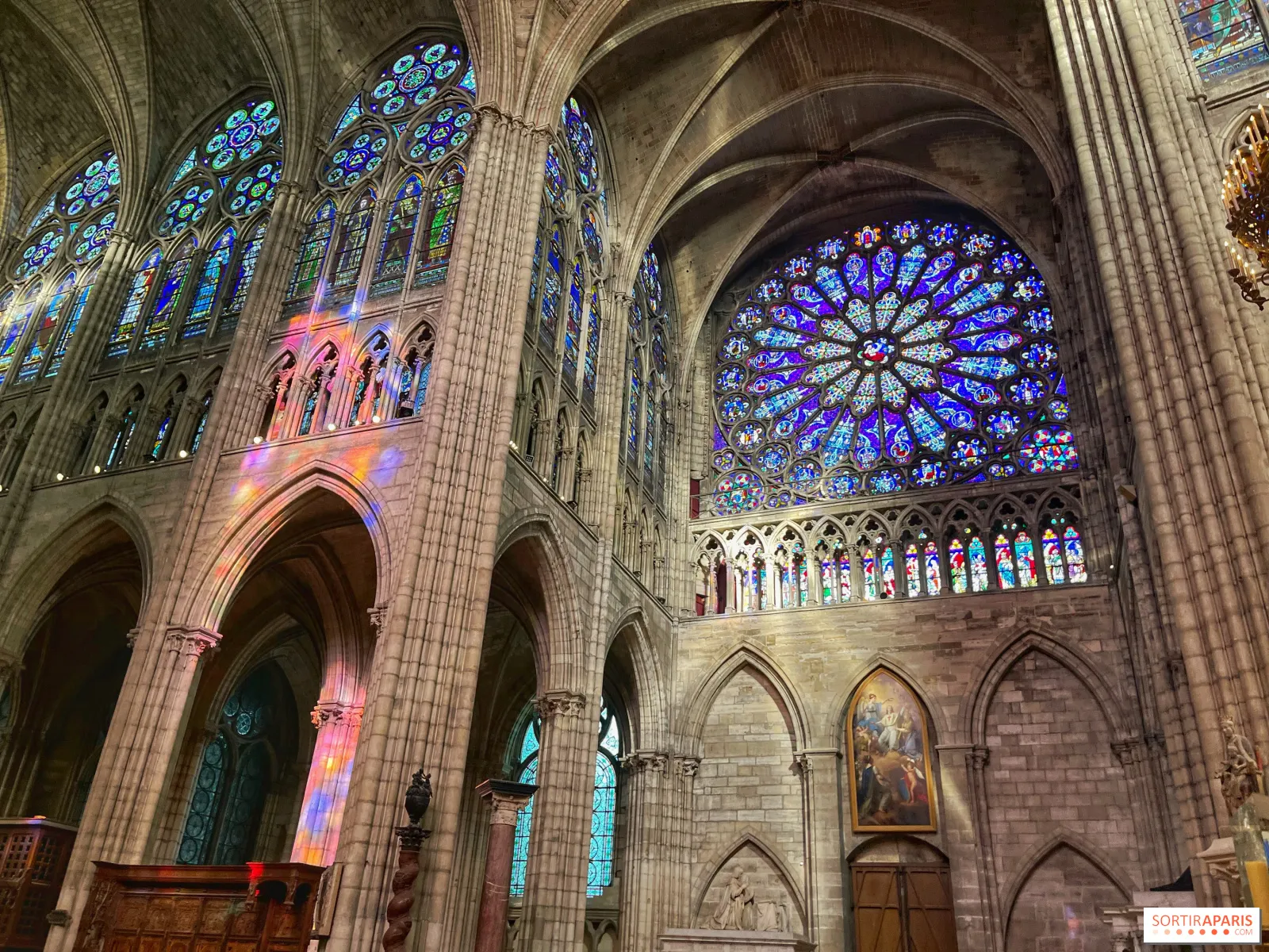 Stained glass windows detail