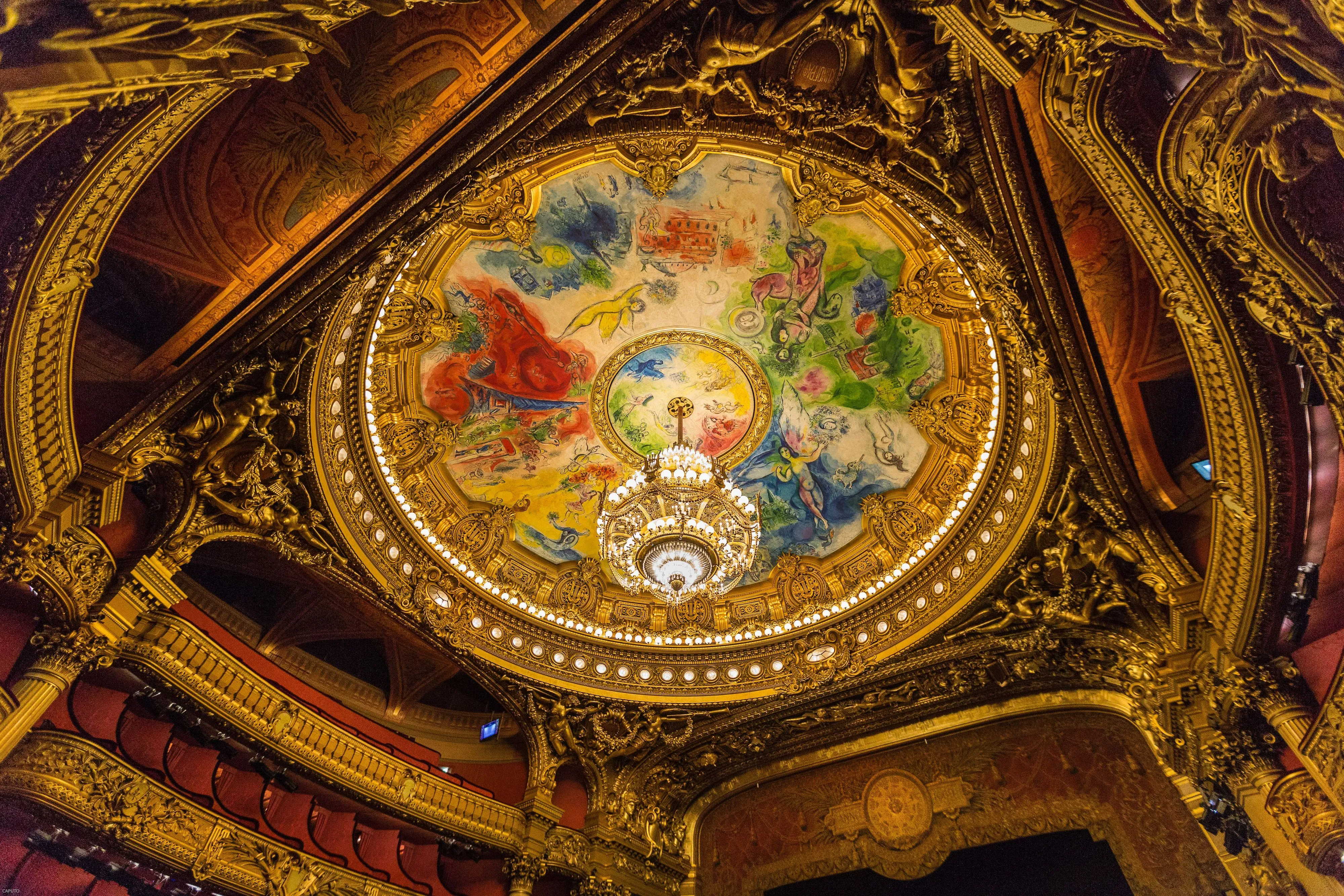 Palais Garnier auditorium dome ceiling
