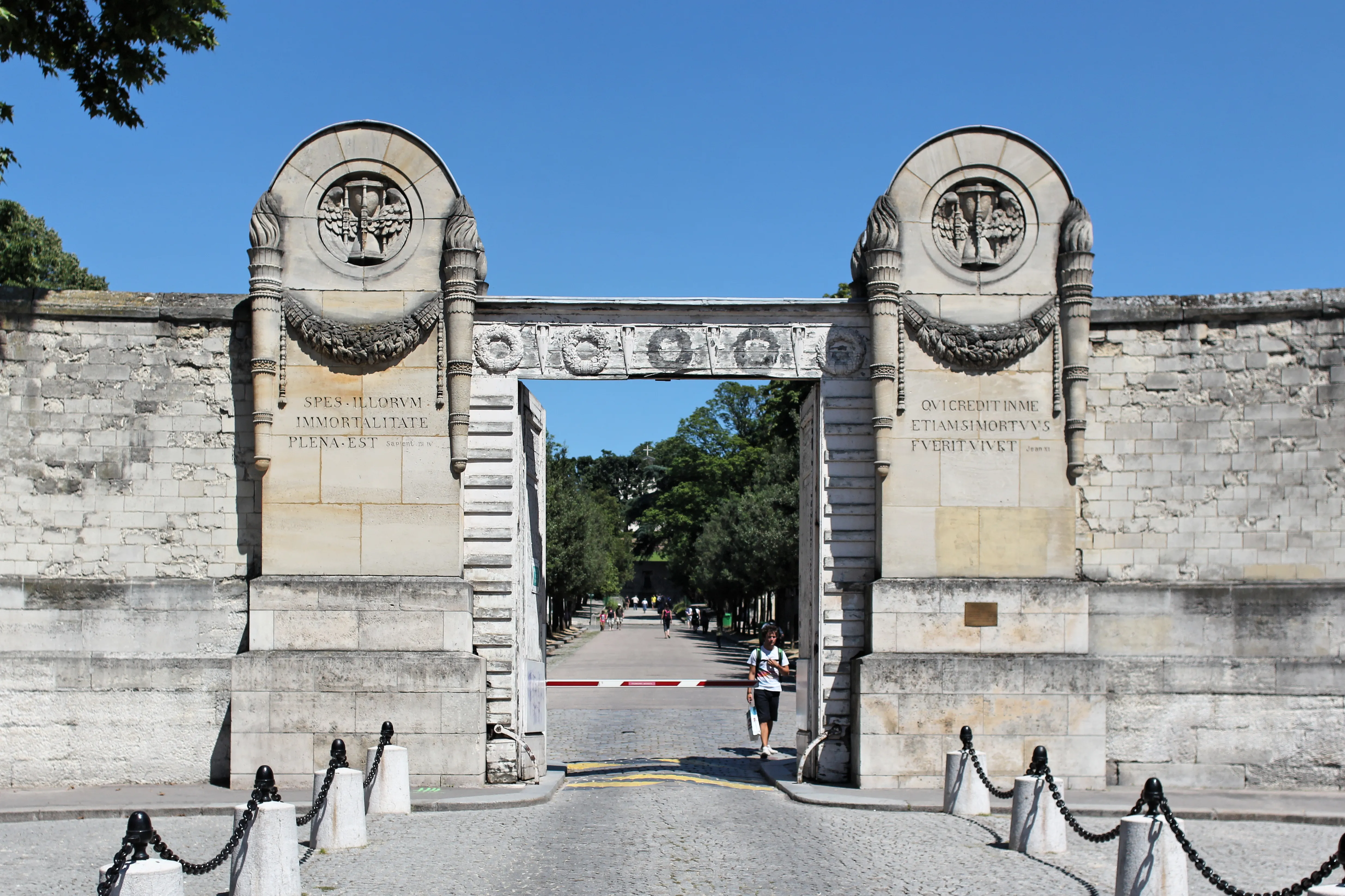 Entrance of Père Lachaise Cemetery