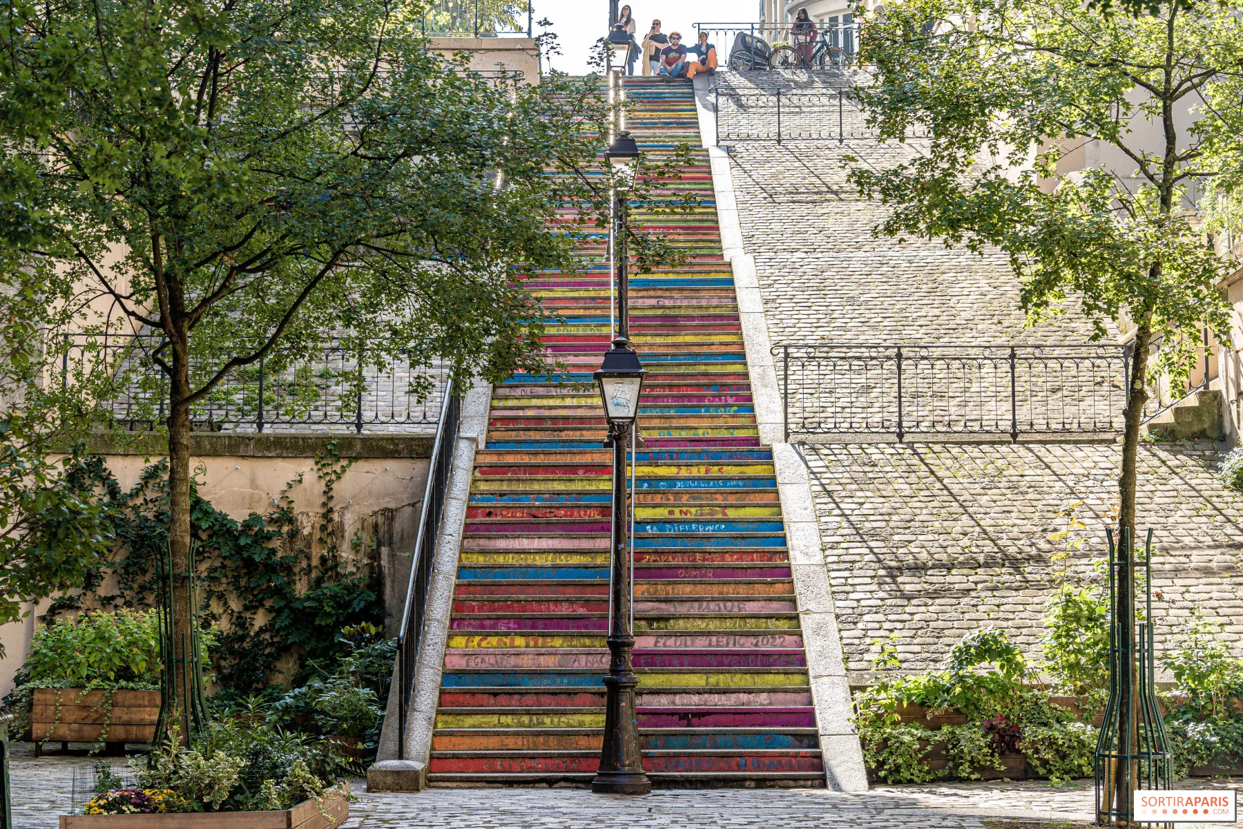 Montmartre staircase leading lines