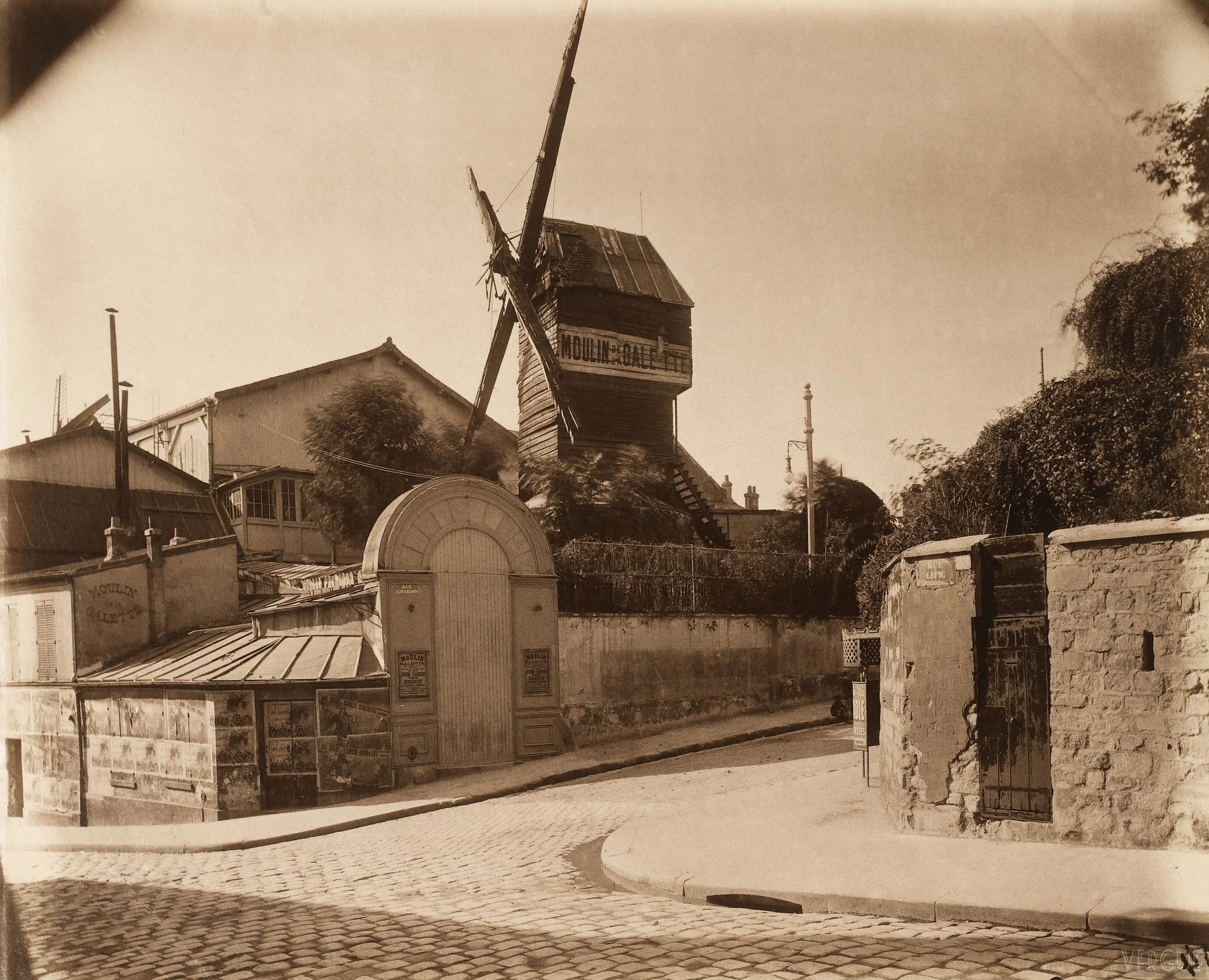 Historic depiction of Moulin de la Galette in 1899