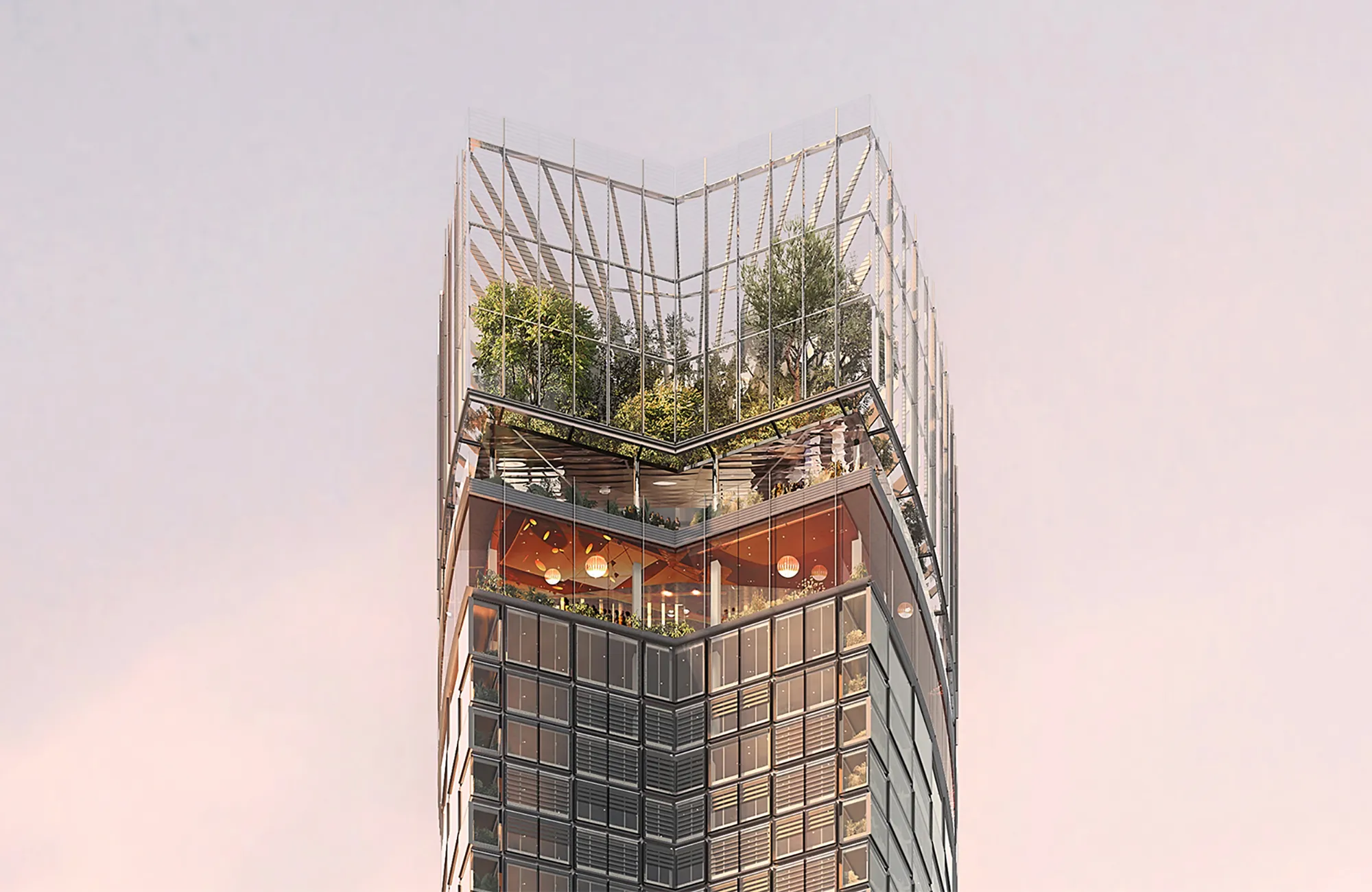 New rooftop terrace rendering at Tour Montparnasse