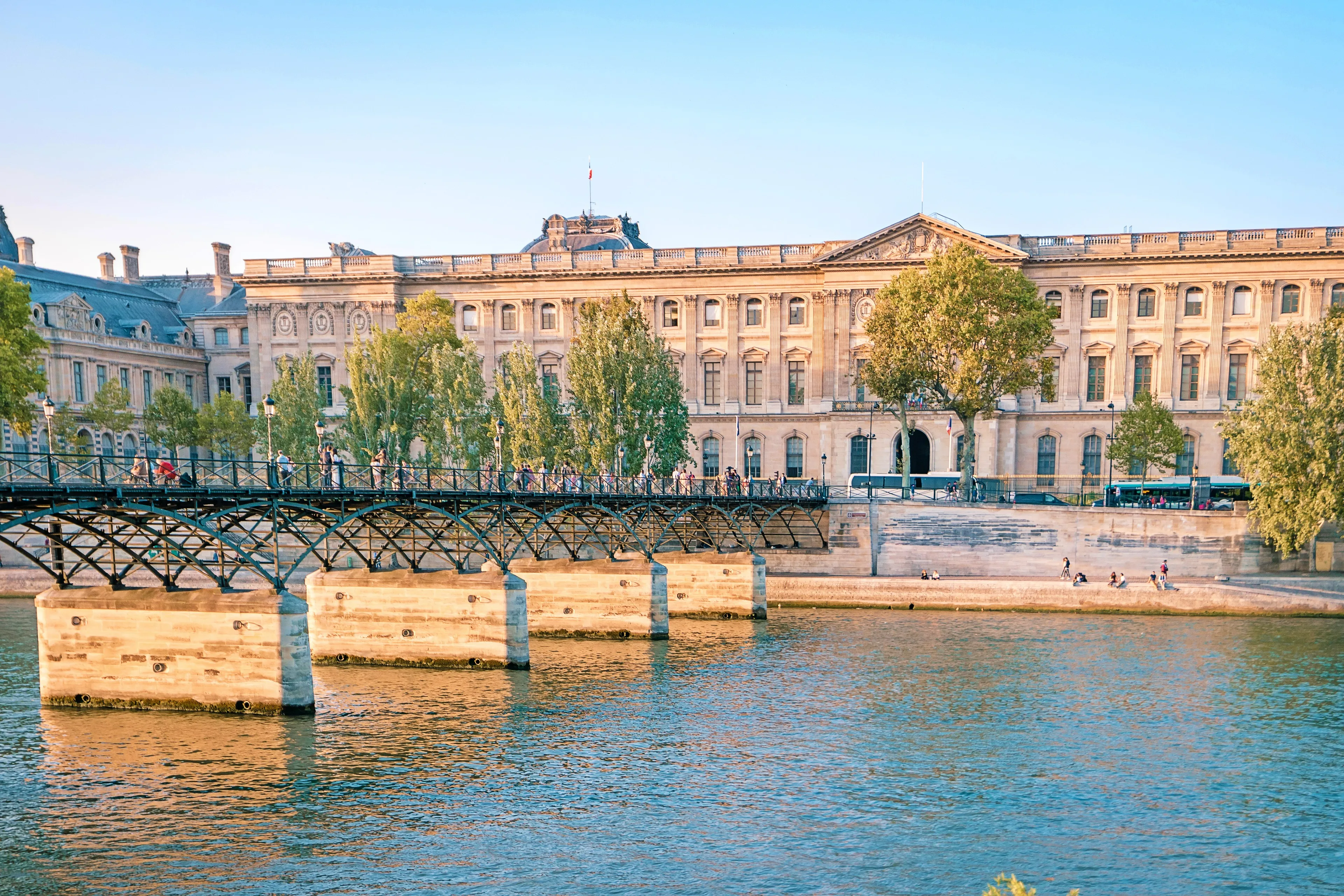 Orangerie in urban context from the Seine