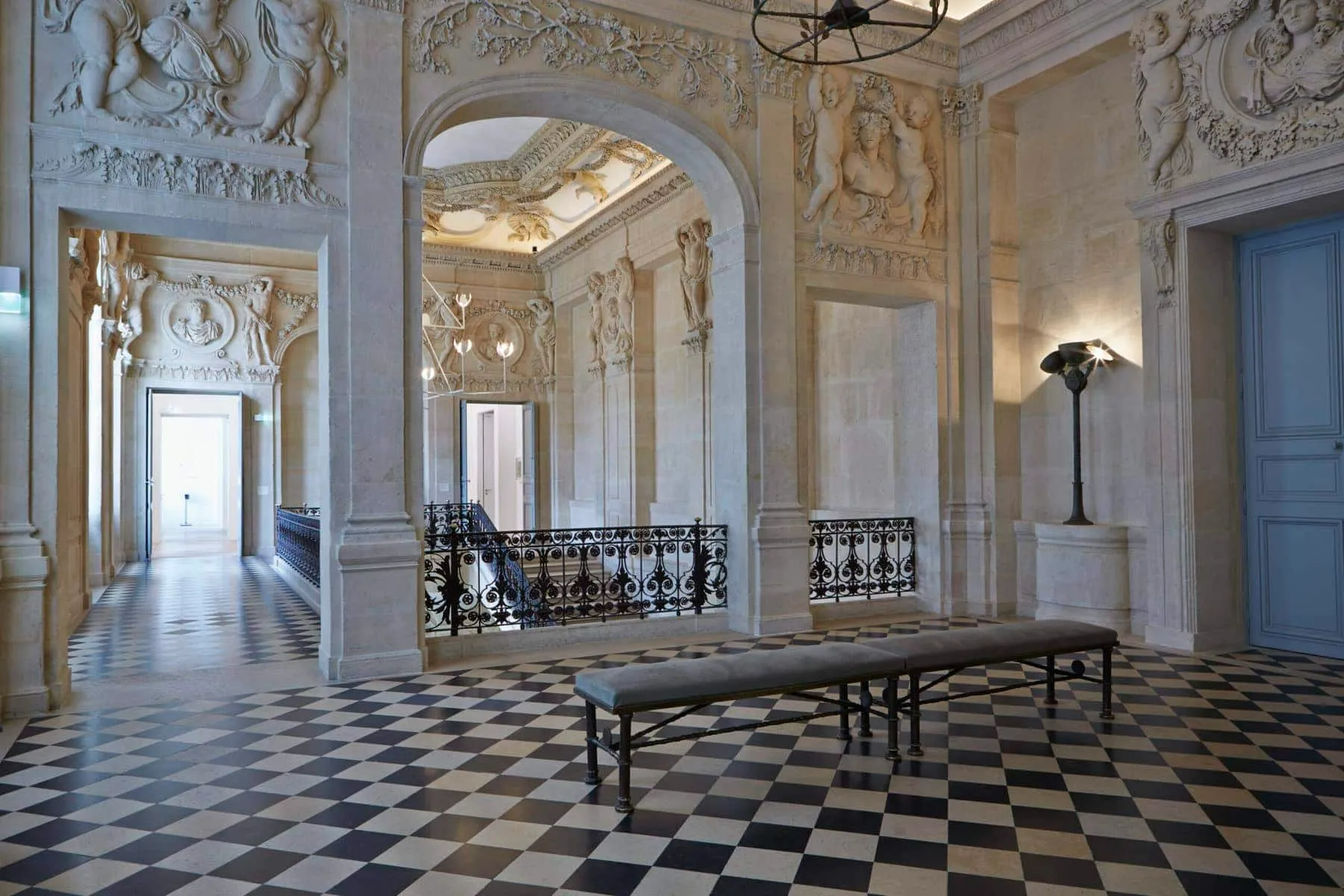 Sculpture hall inside the museum