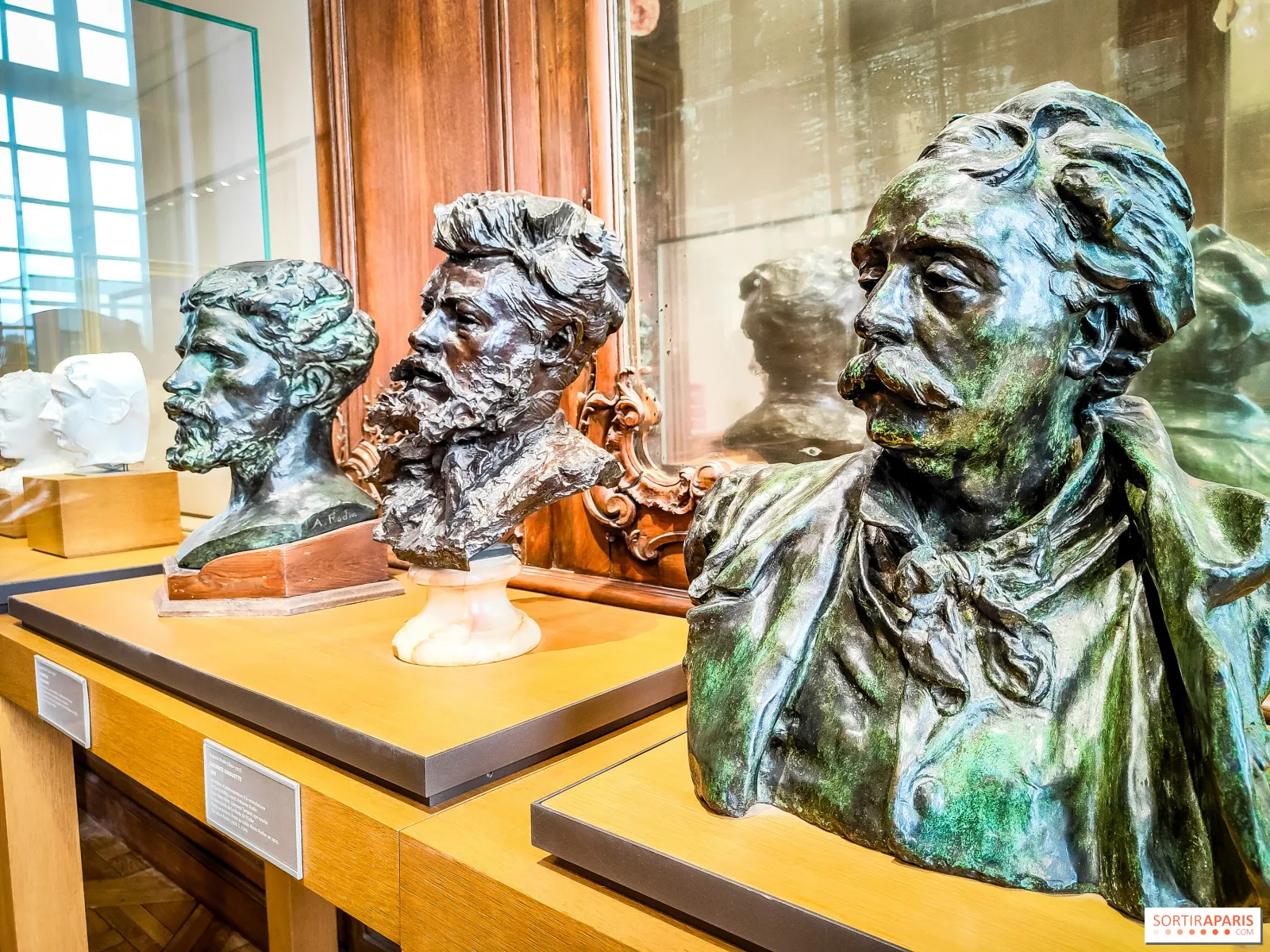 Gallery of bronze heads