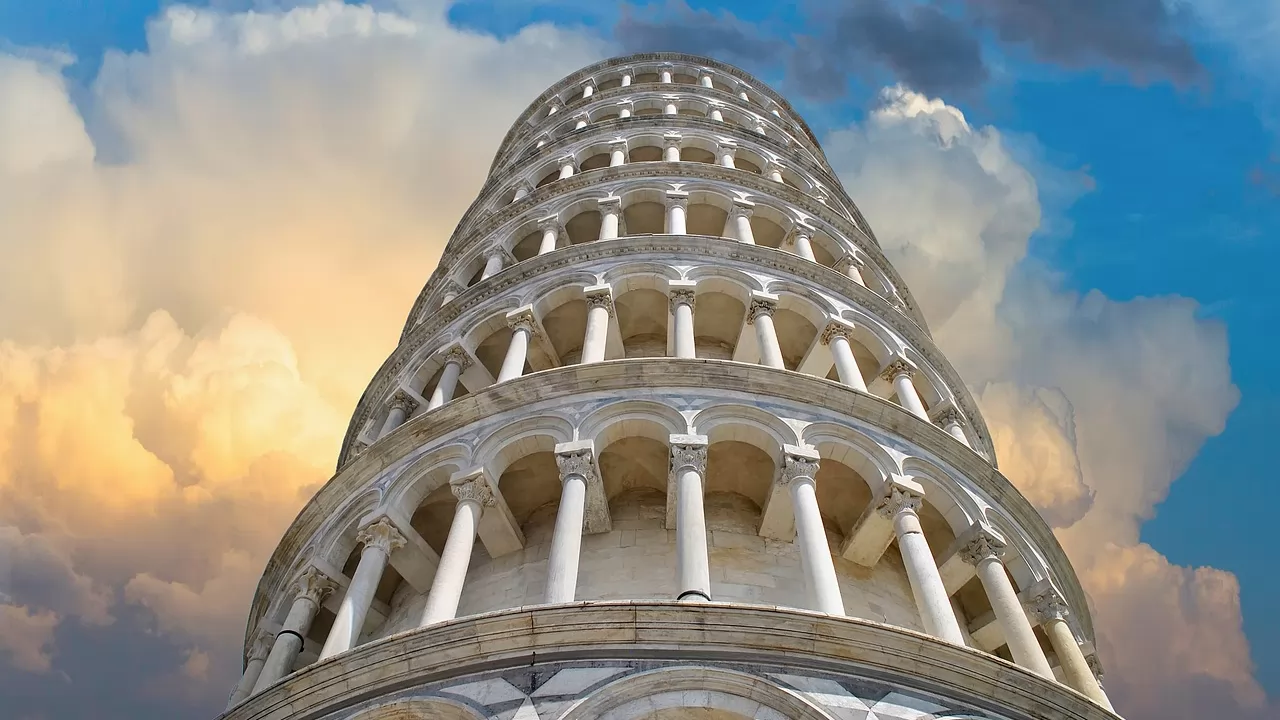 Staircase Inside the Leaning Tower of Pisa