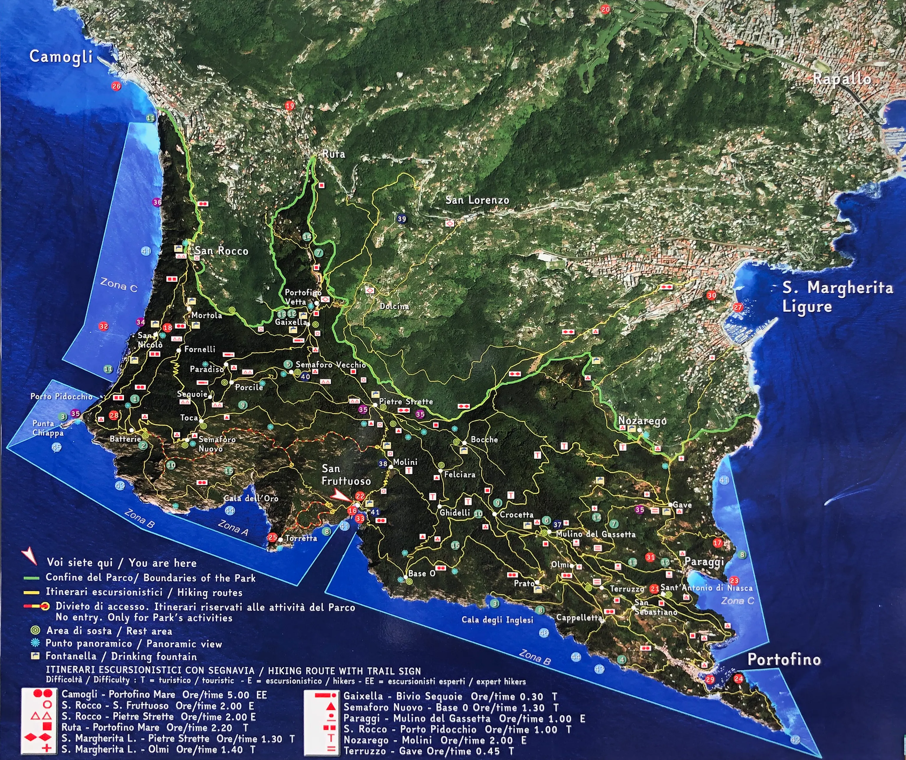 Parco Naturale di Portofino Full Map