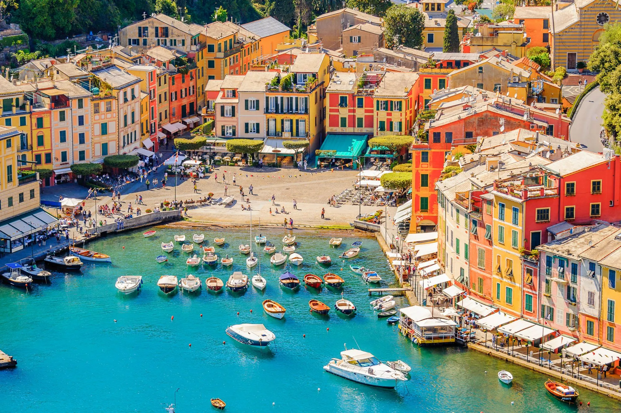 Portofino Harbour Aerial View