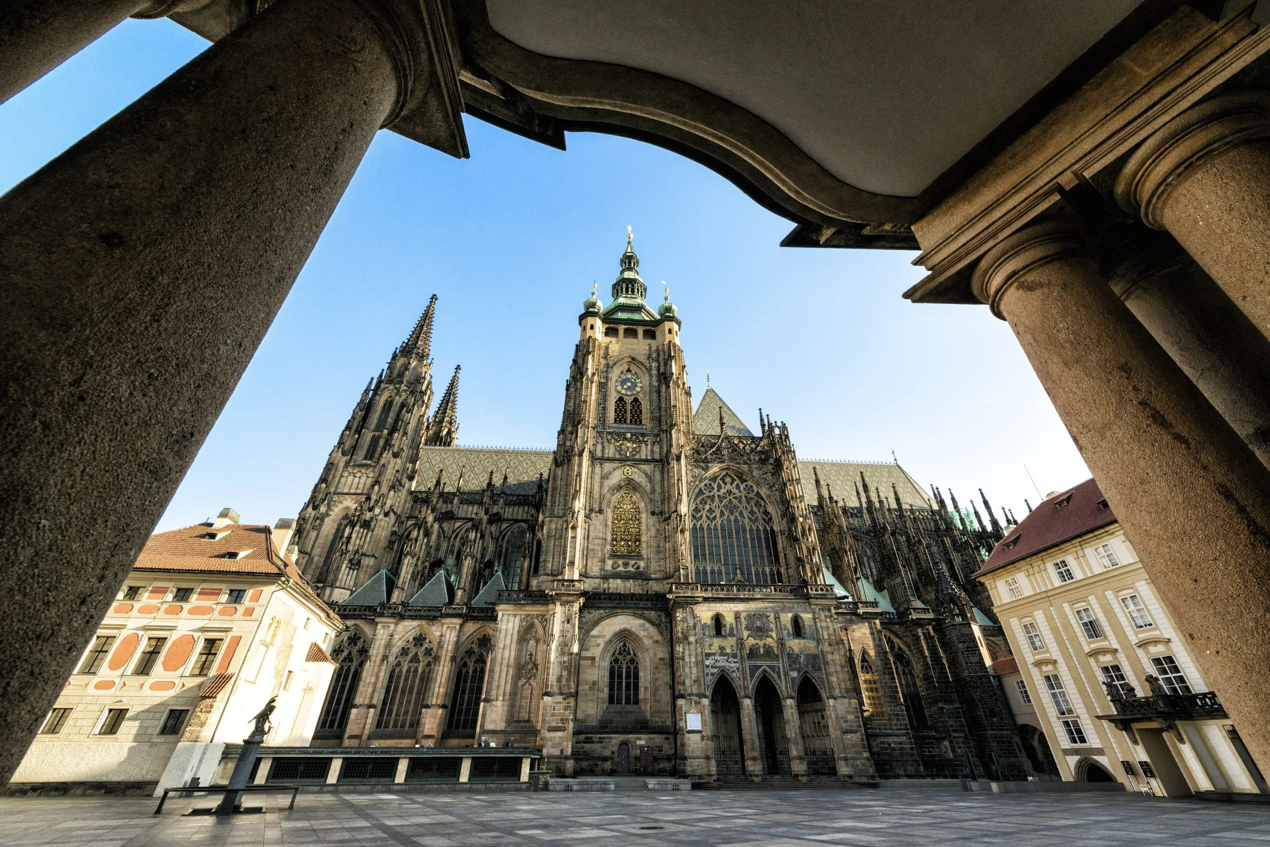 Side view of St. Vitus Cathedral