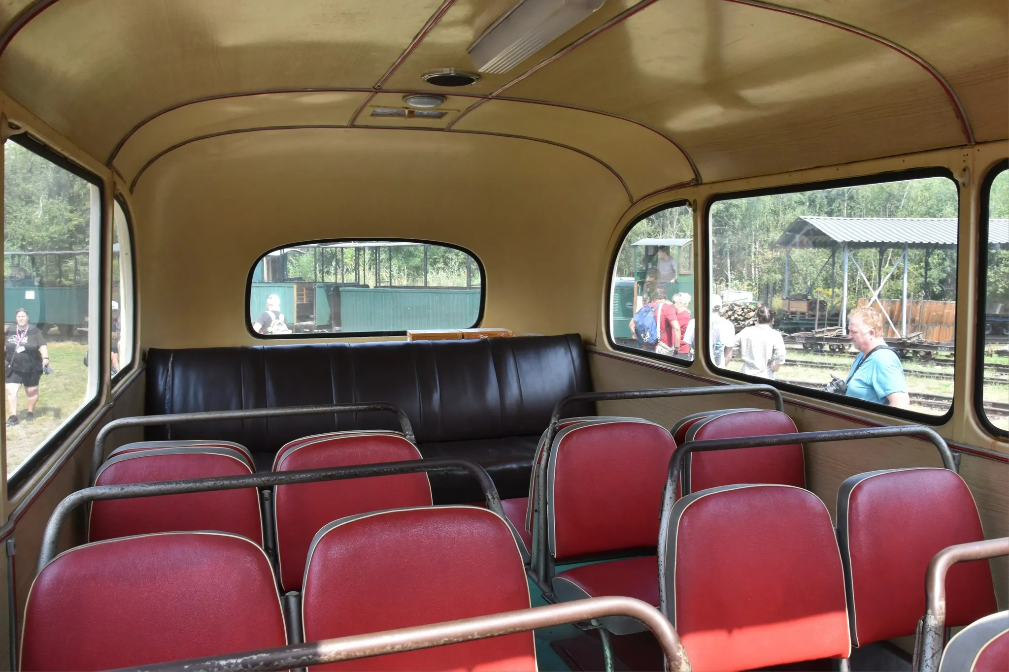 Interior of 1948 Prague bus