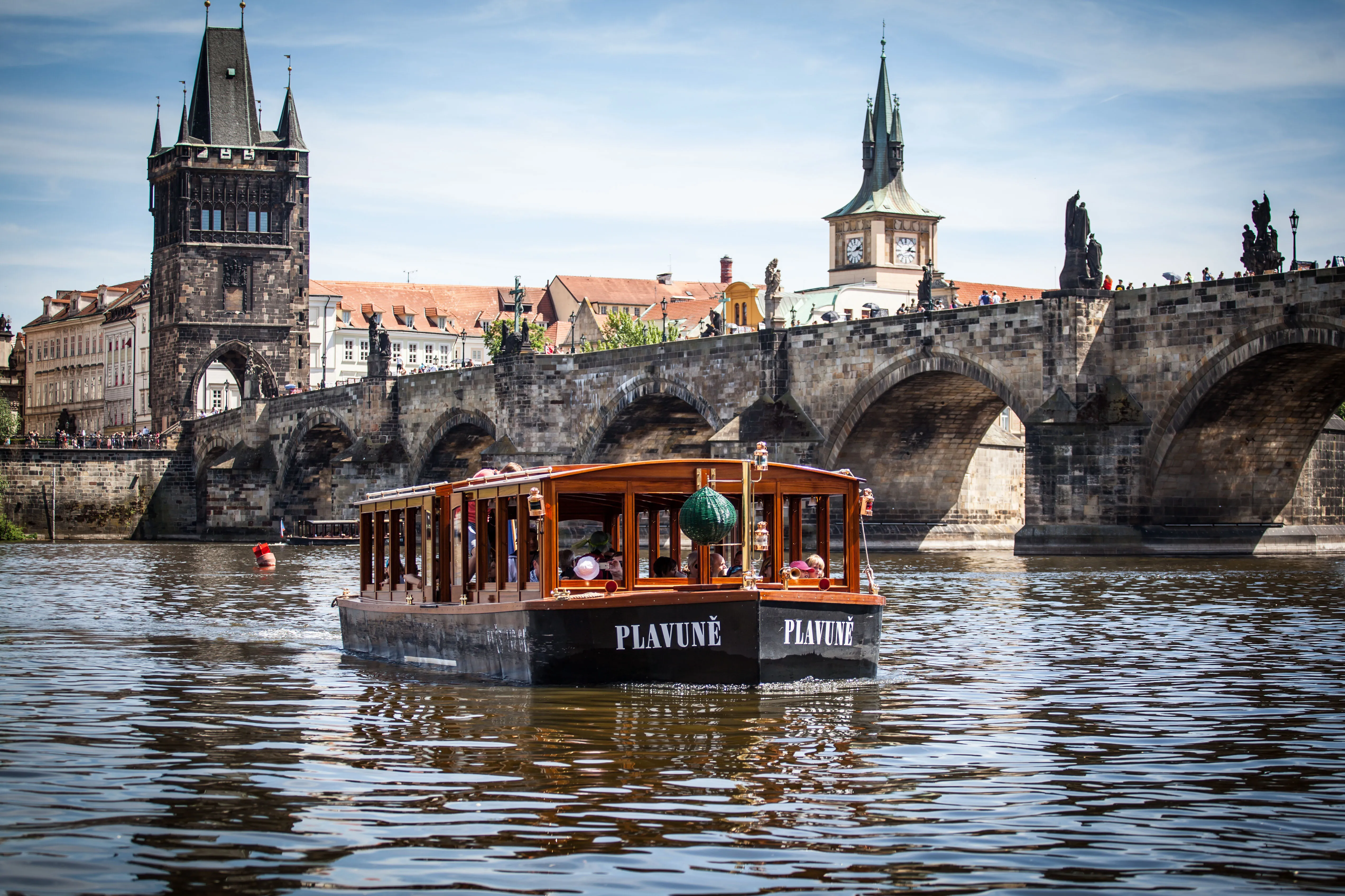 Prague river cruise boat