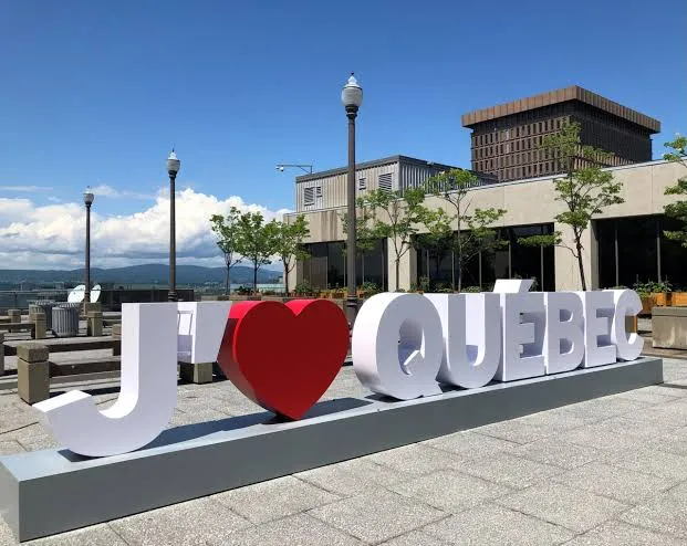 I love Quebec sign in Quebec City