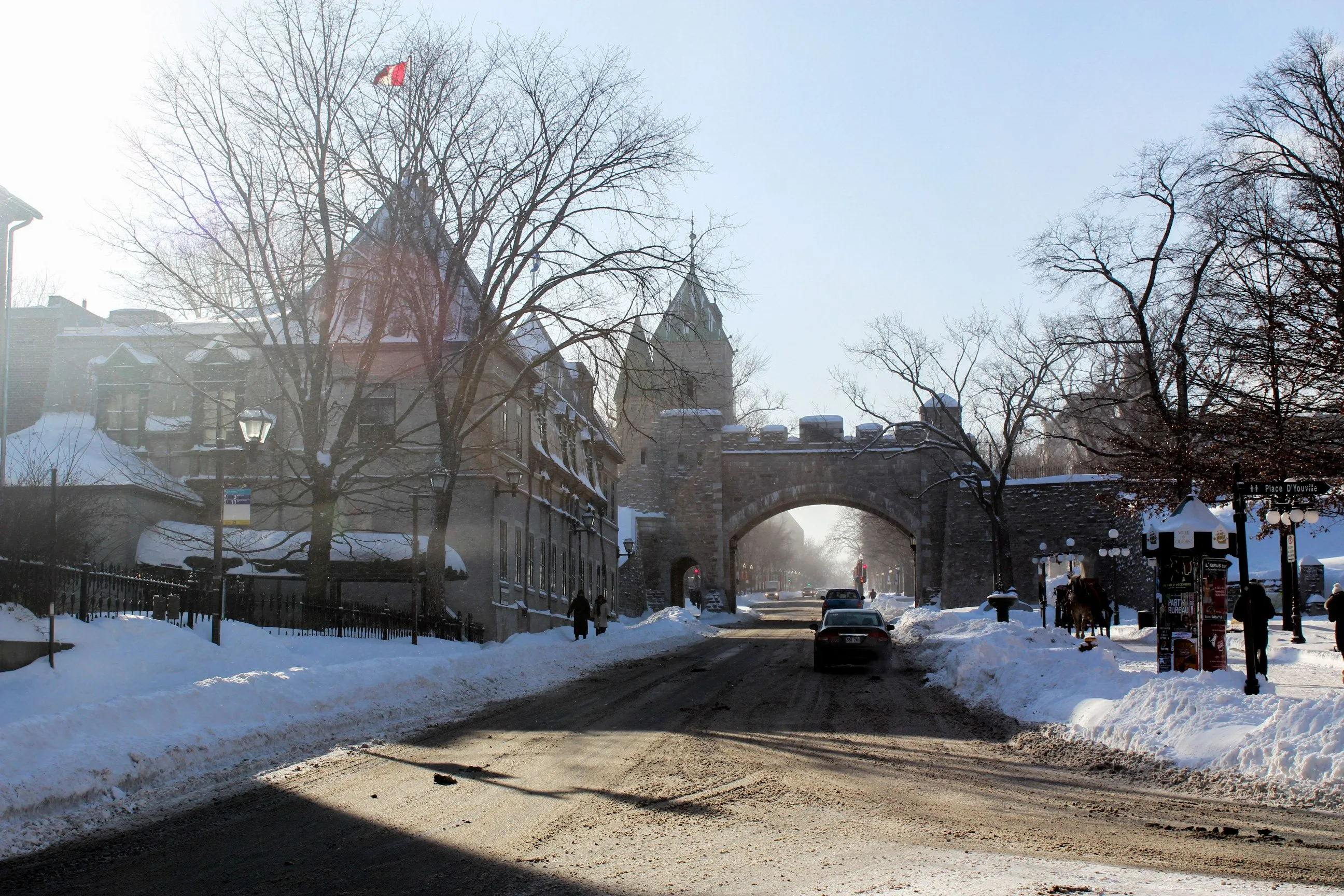 Street view in Old Quebec