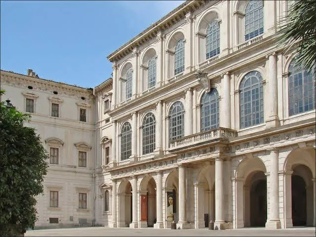 Entrance facade of Palazzo Barberini