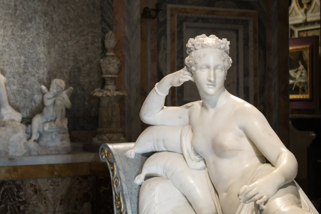 Galleria Borghese Family member sculpture