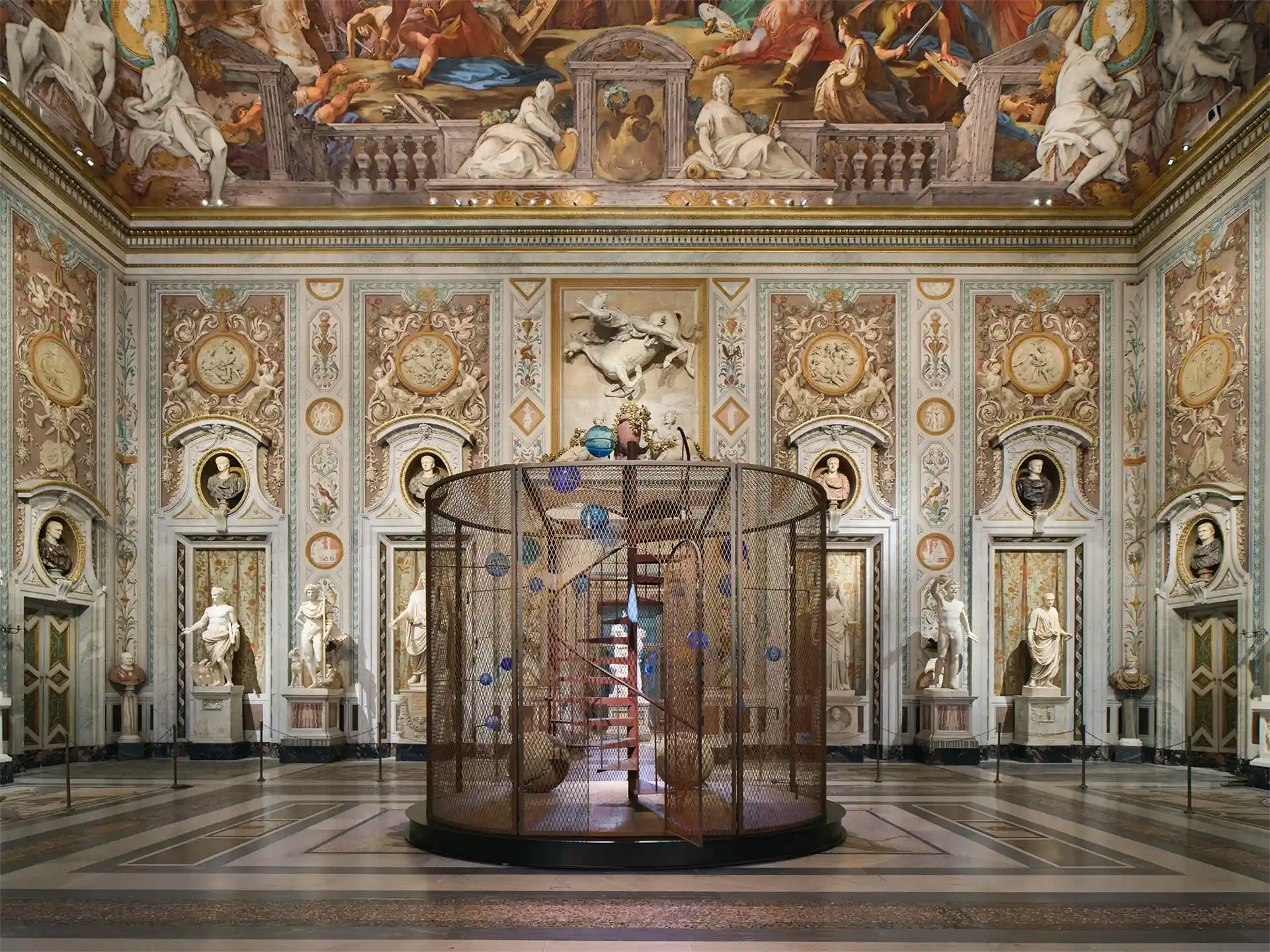 Visitors entering Galleria Borghese in Rome
