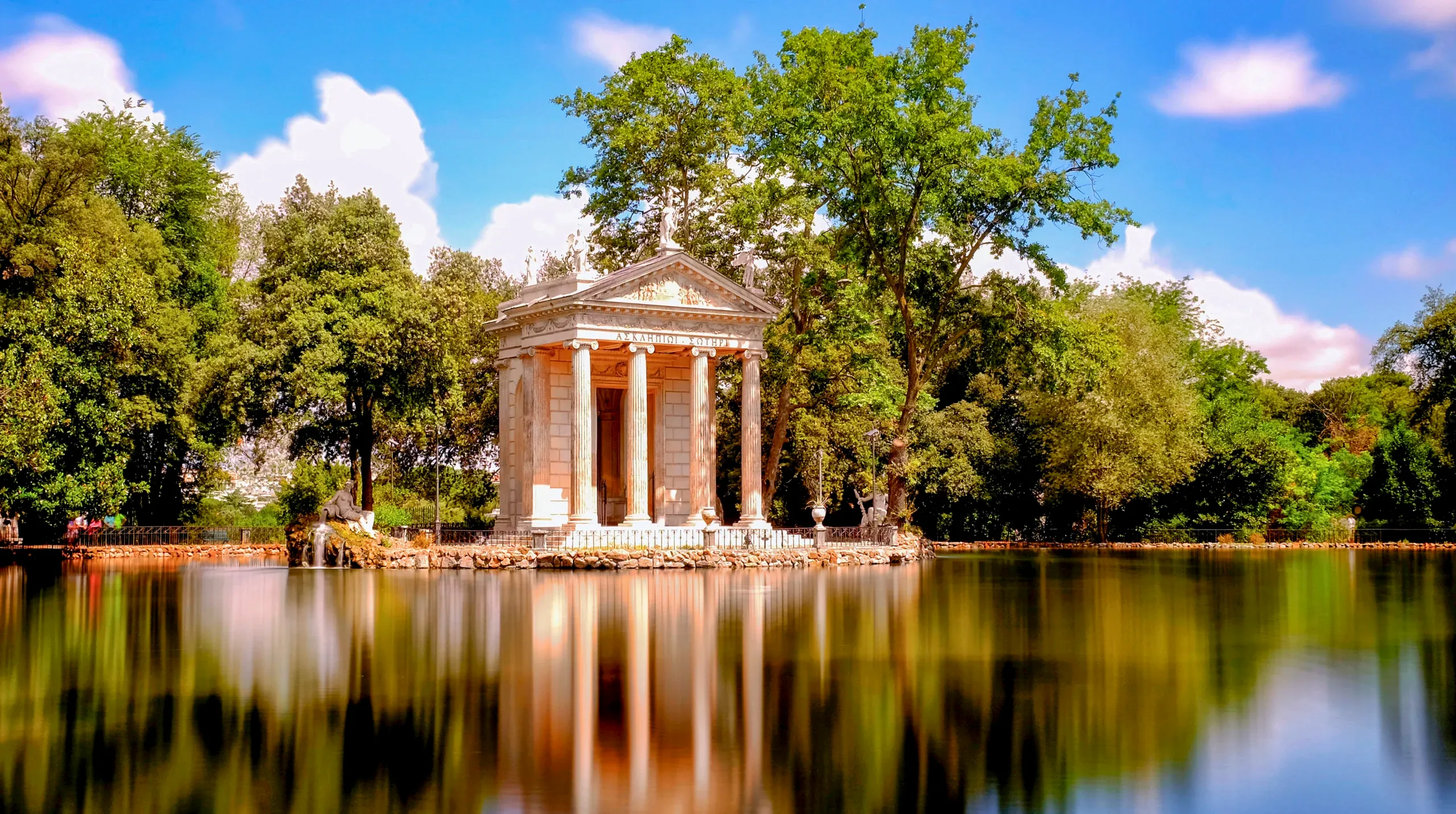 Galleria Borghese Lake Temple View