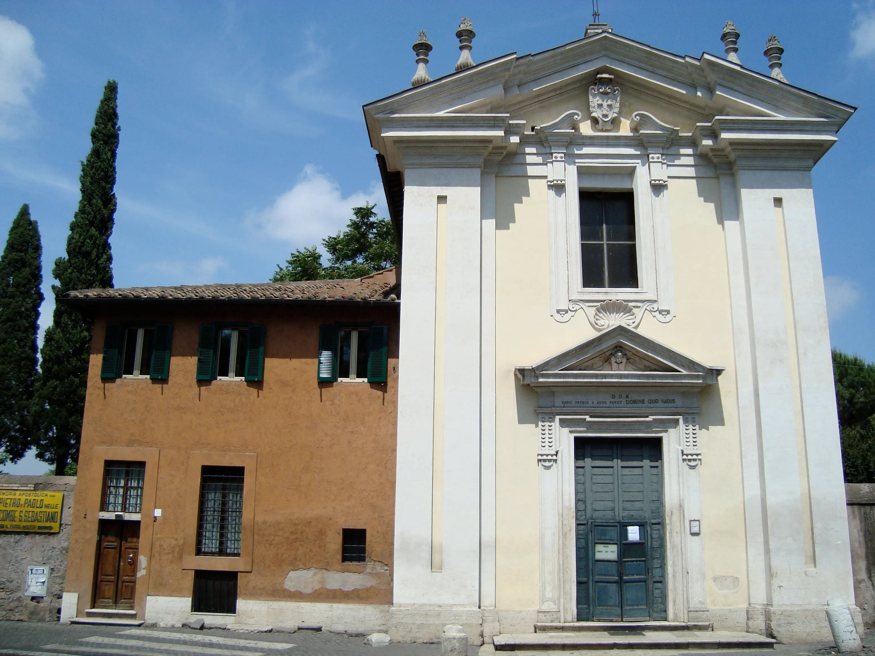 Domine Quo Vadis Church near the Appian Way