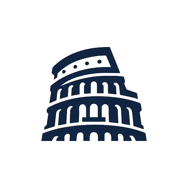 Colosseum in Rome (Flavian Amphitheatre) Logo