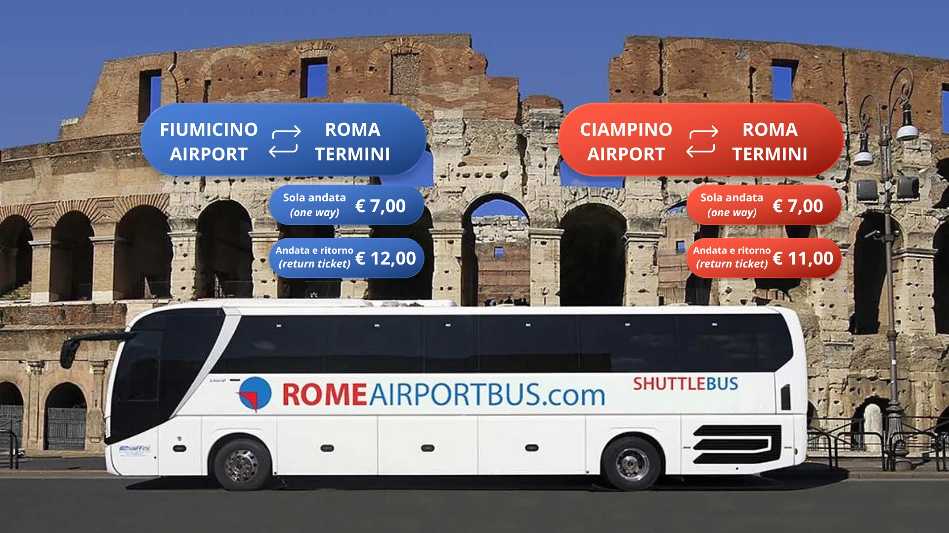 SIT airport shuttle bus parked for boarding