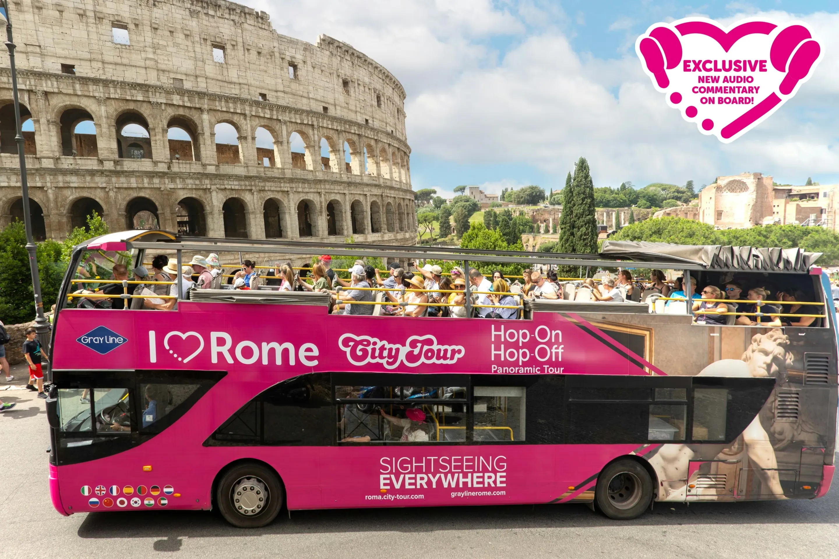 I Love Rome: Hop-on Hop-off Panoramic Bus Tour