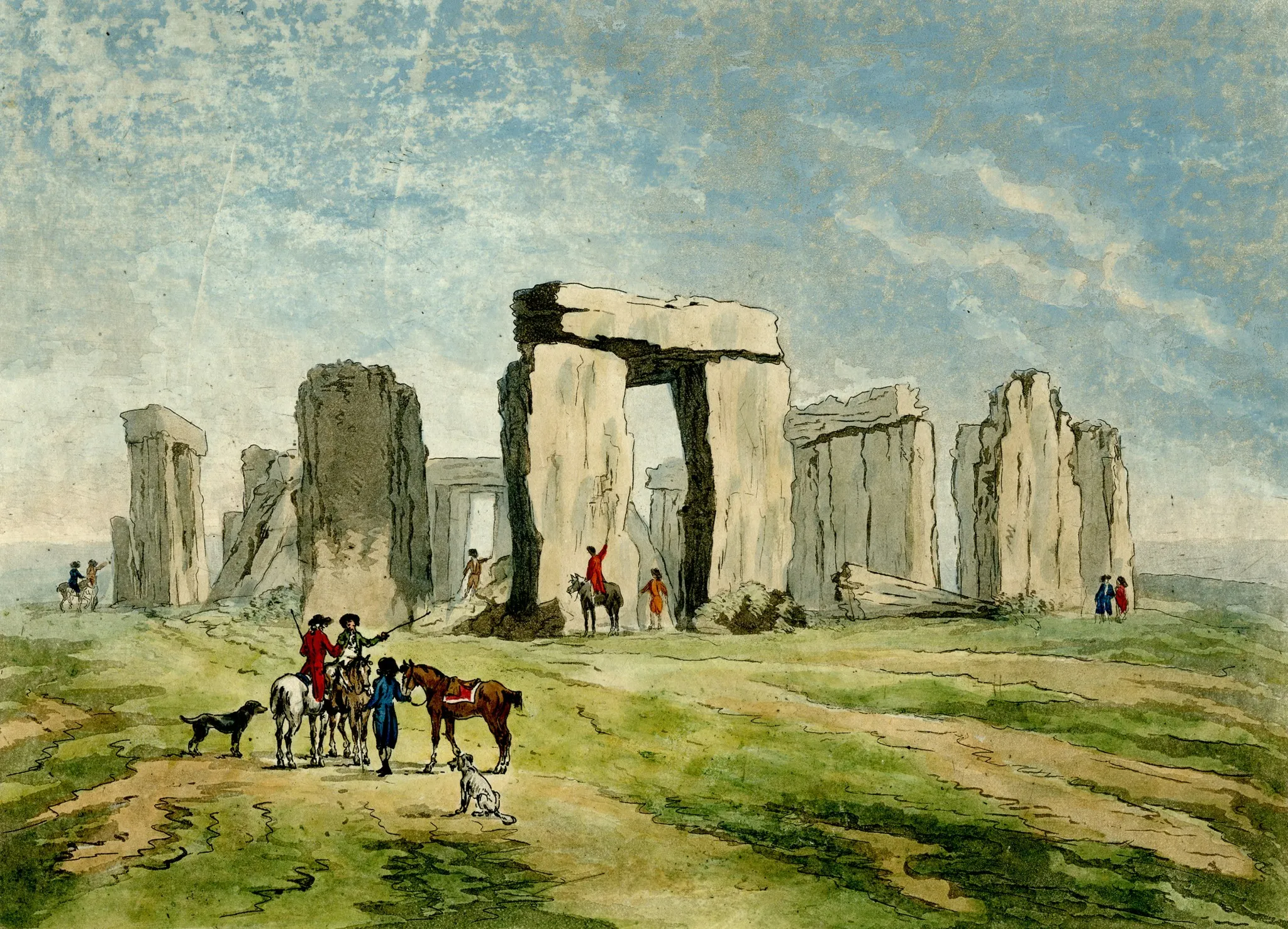 Ancient depiction related to Stonehenge