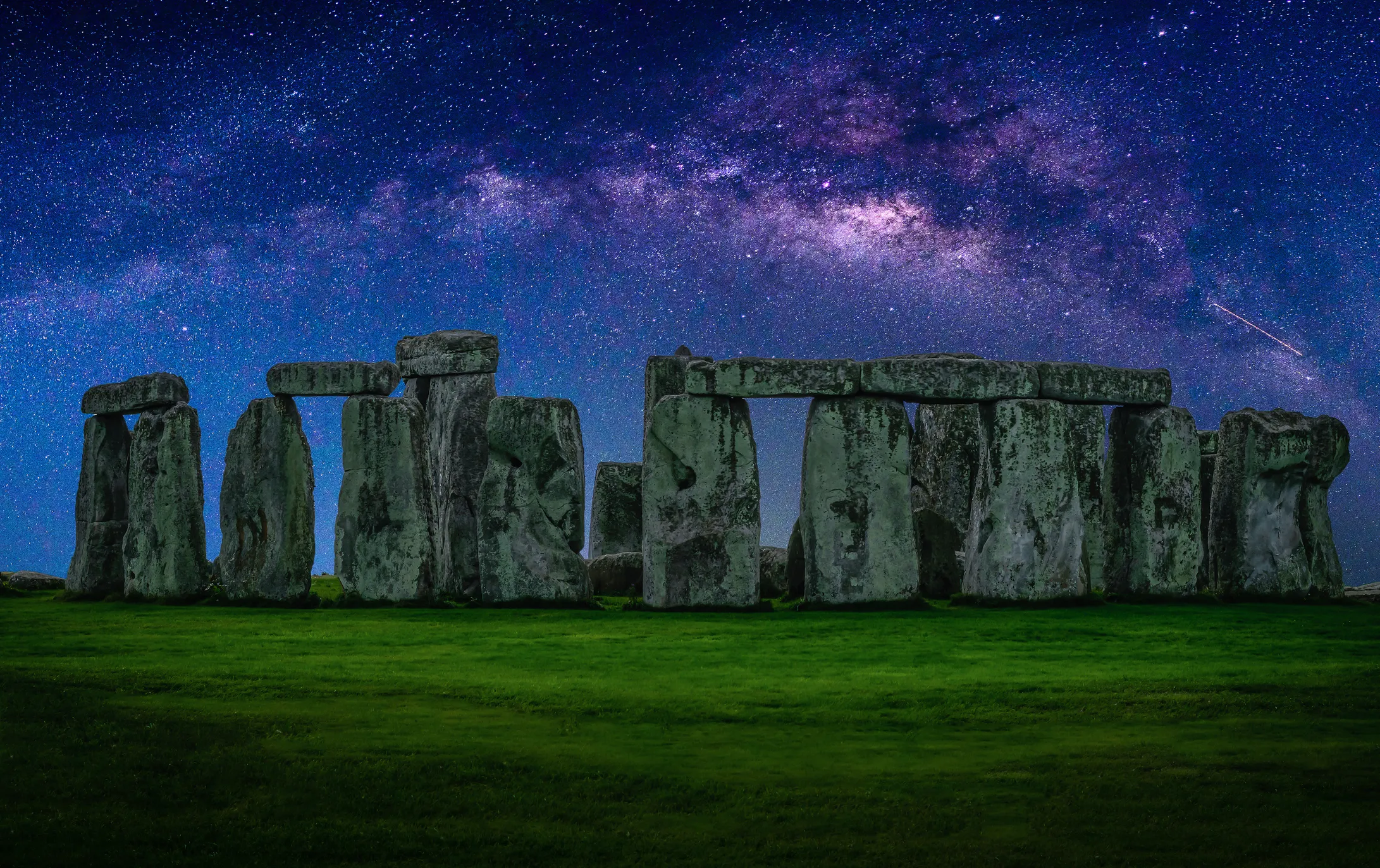 Starry sky over Stonehenge