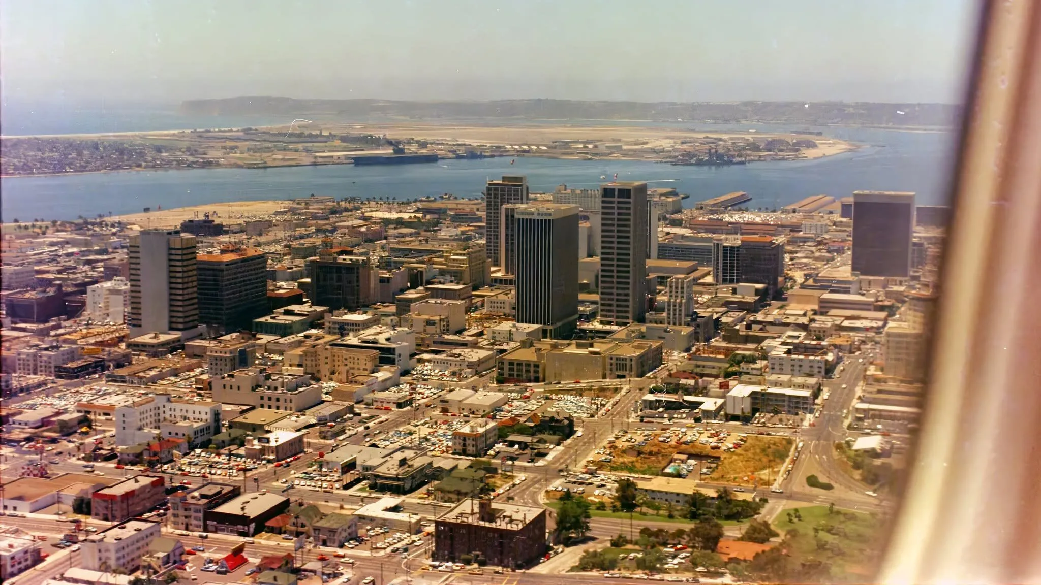 Bird's-eye view of San Diego from 1977