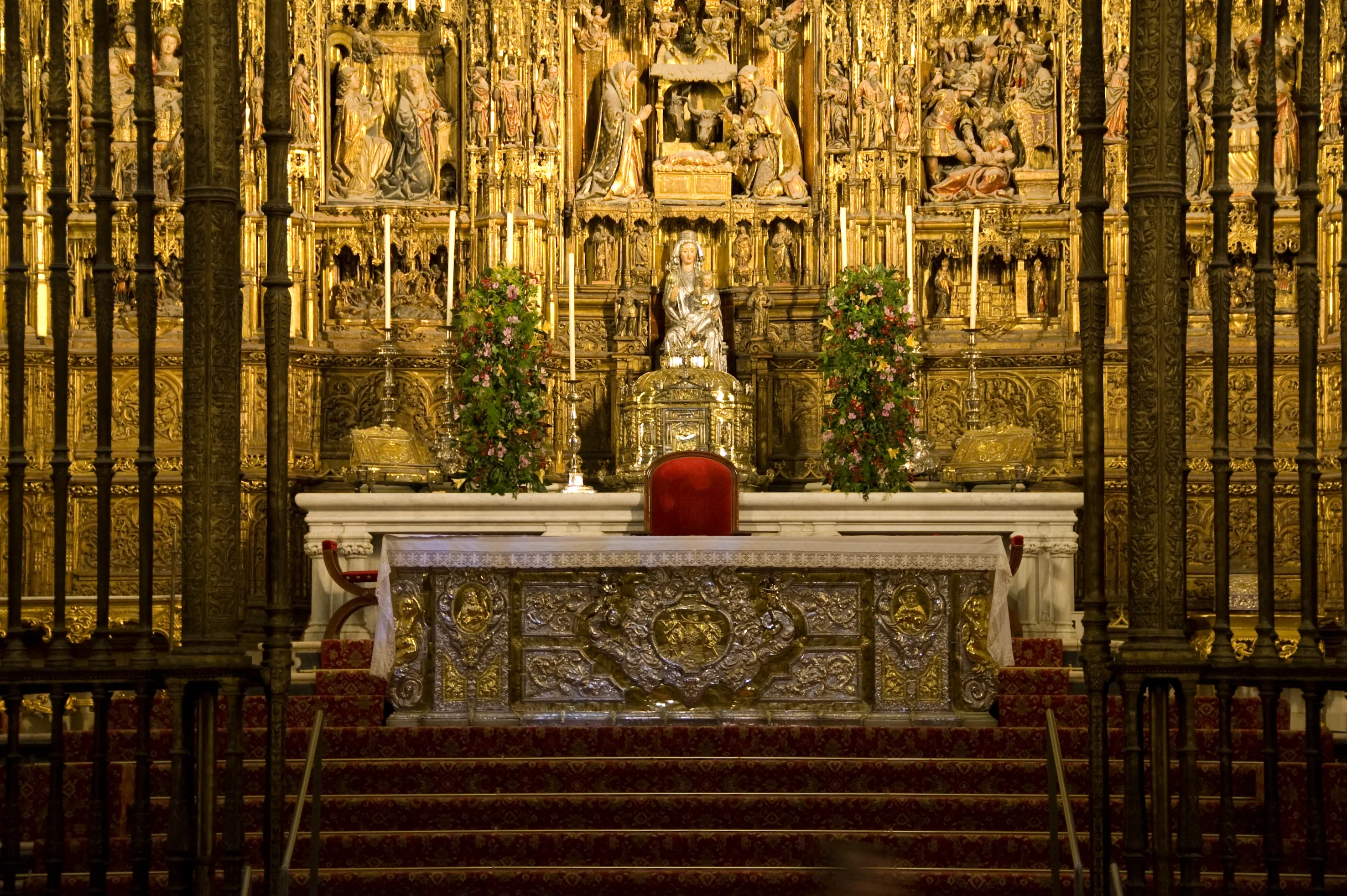 Altar Mayor inside Seville Cathedral