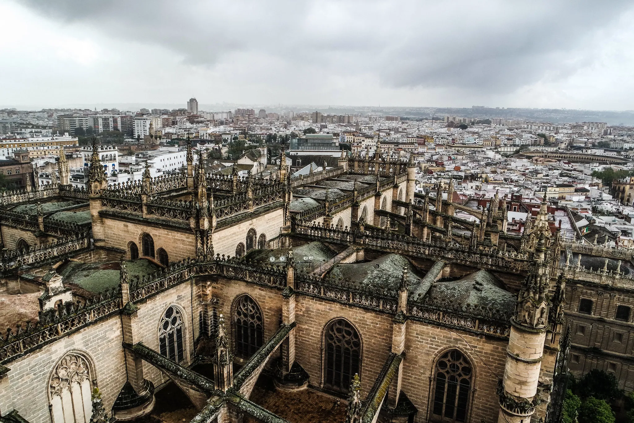 Rooftop view of Seville Cathedral