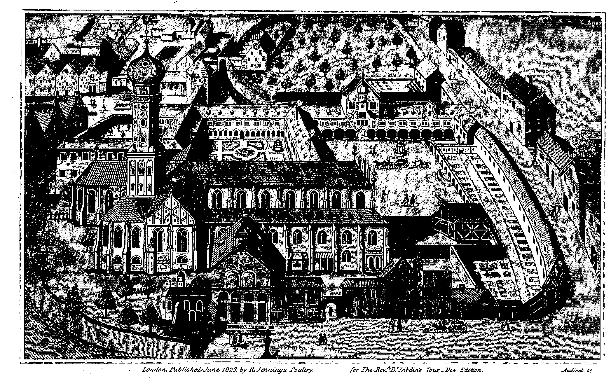 17th century xylograph of Seville Cathedral