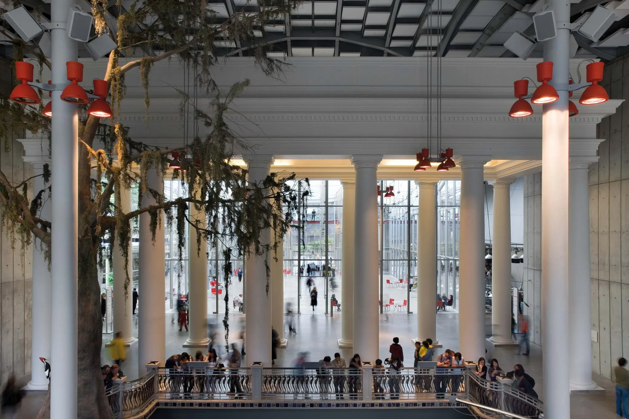 Academy interior columns view