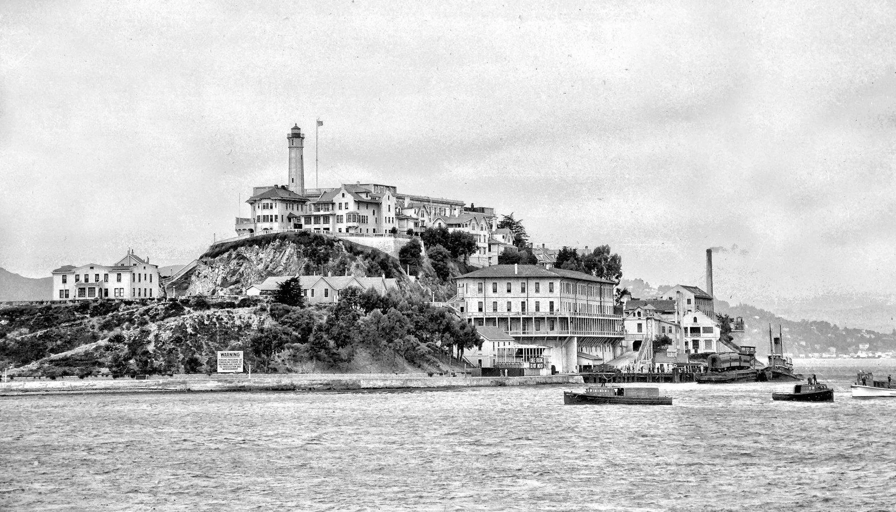 1934 first inmates arrived at Alcatraz