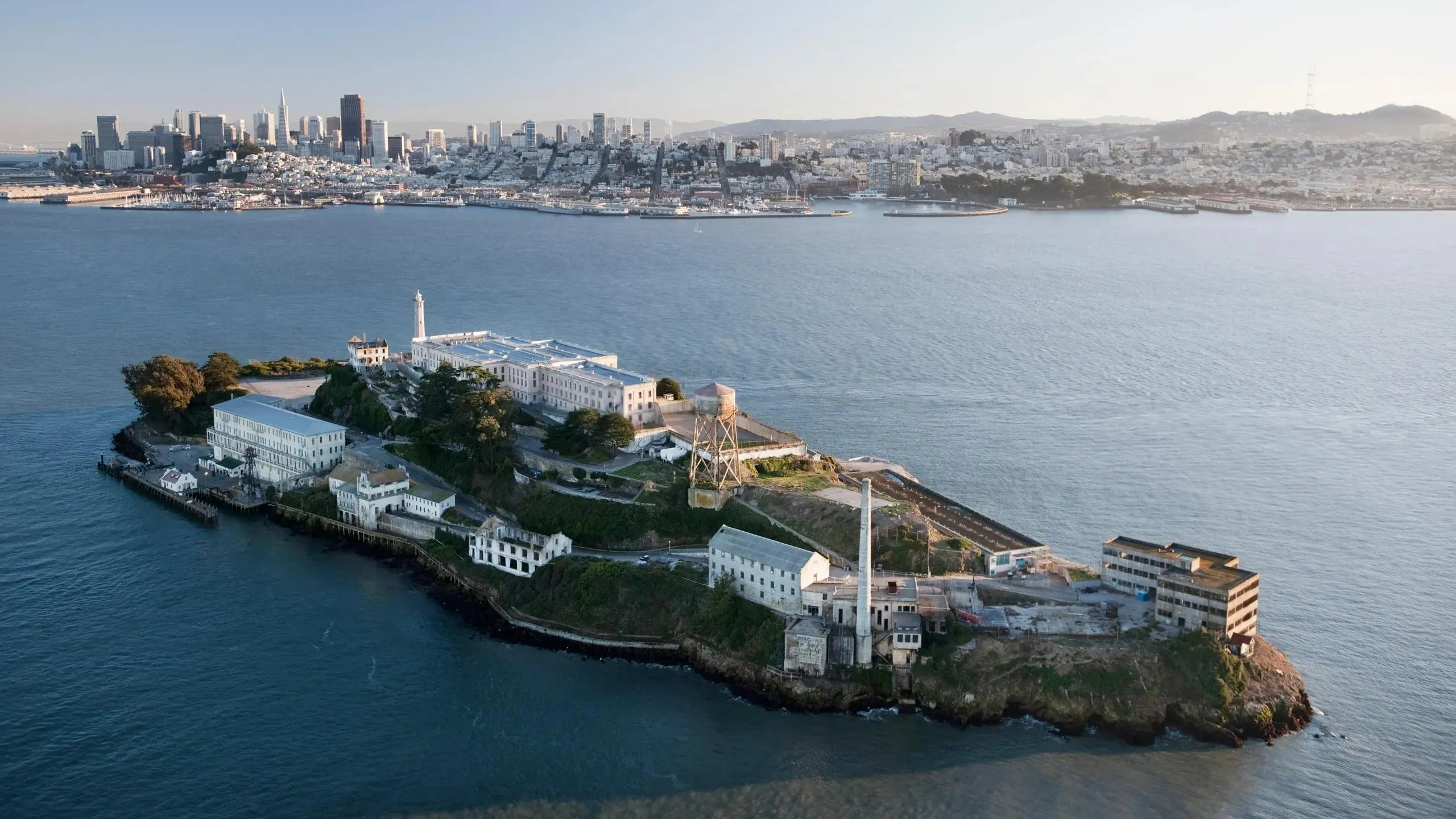 Alcatraz Island aerial view