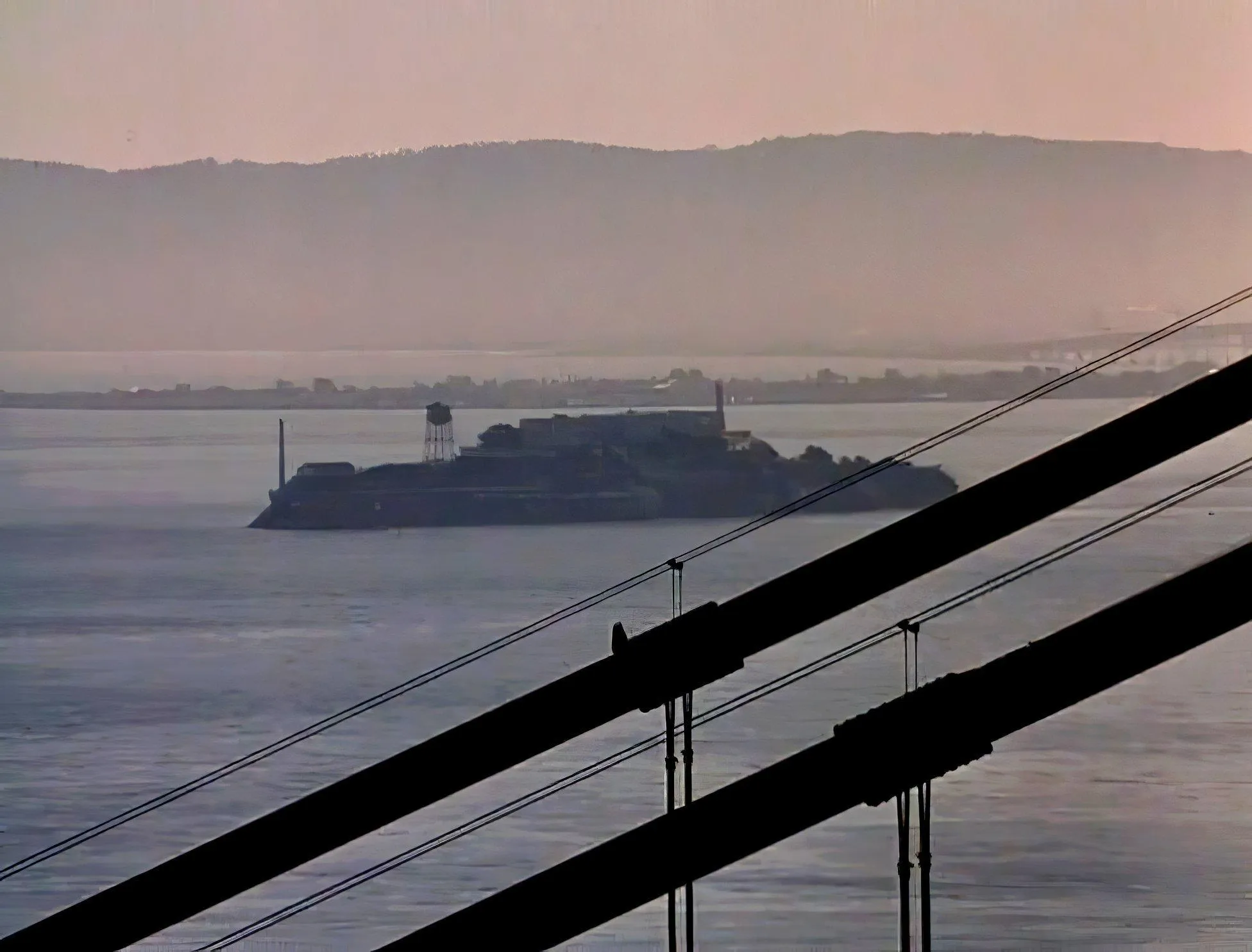 Golden Gate Bridge view from Alcatraz