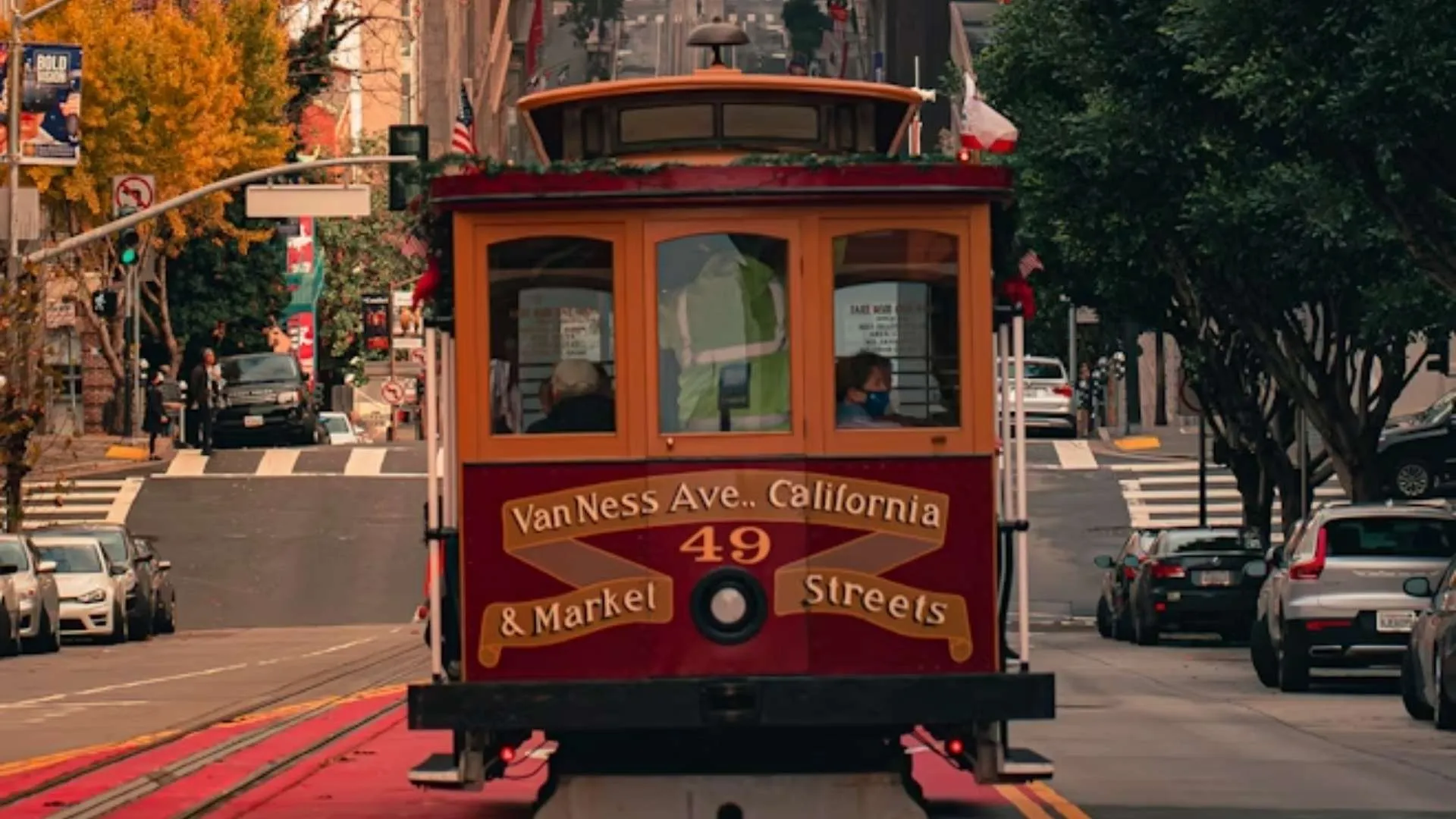 Classic San Francisco cable car