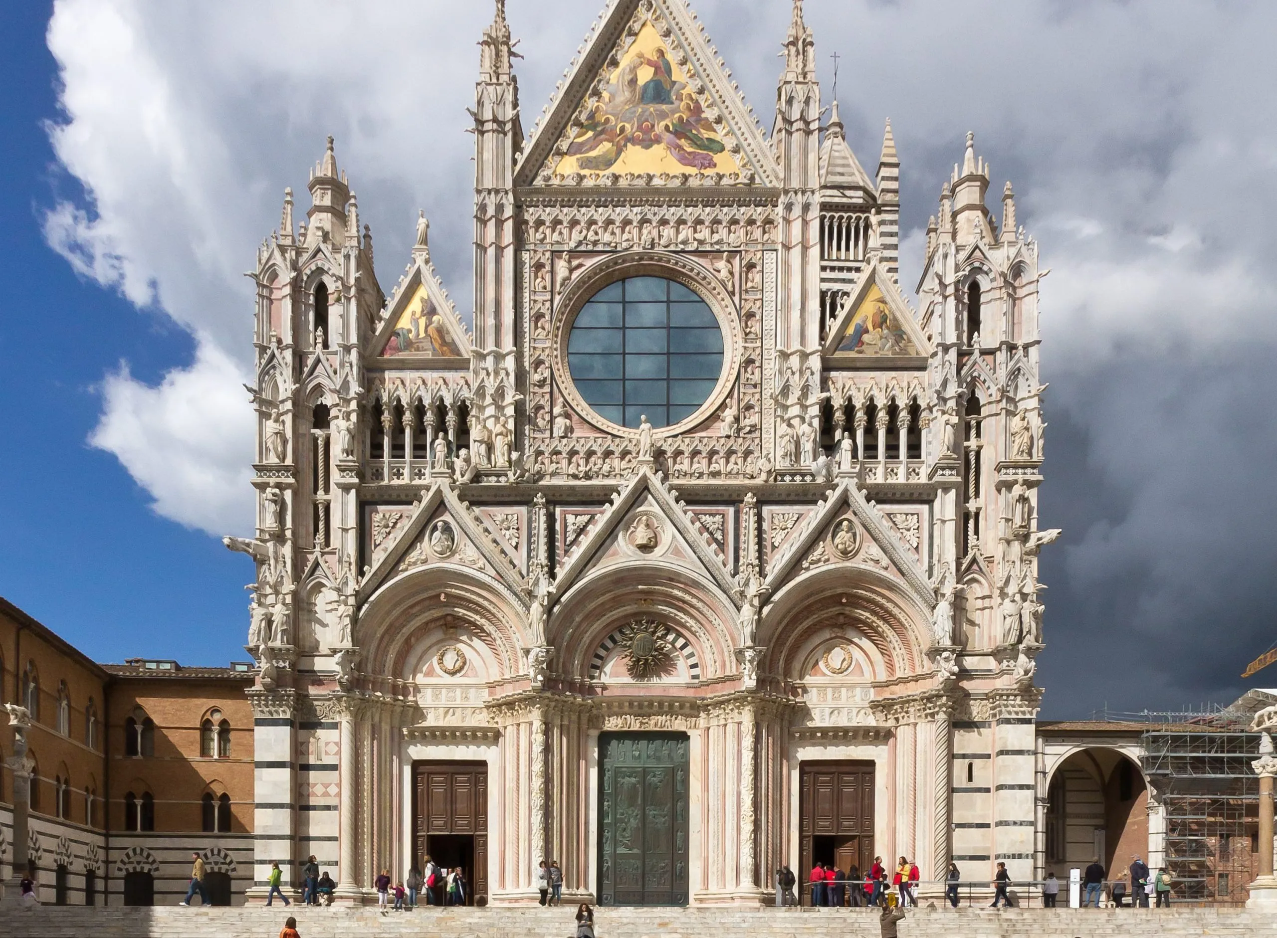 Siena Cathedral facade in daylight