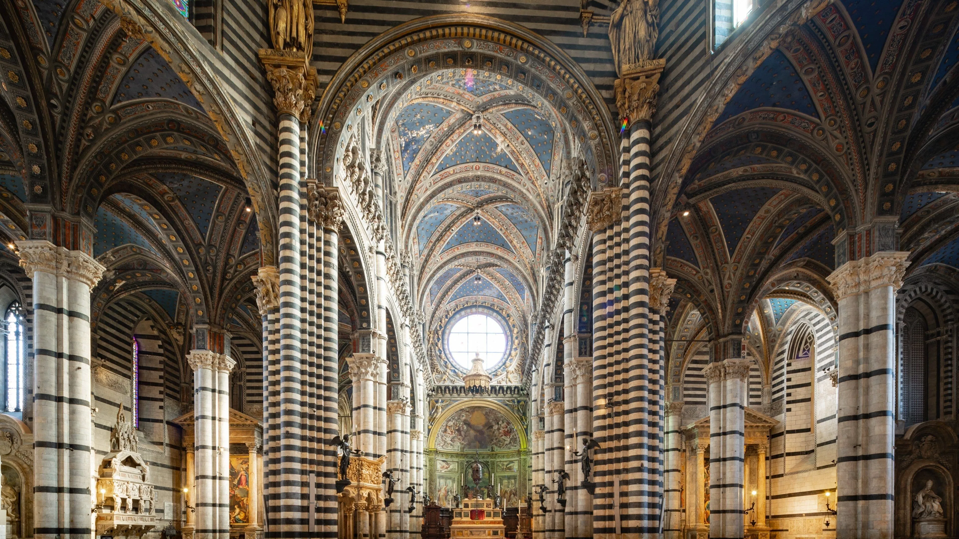 Main nave of Siena Cathedral