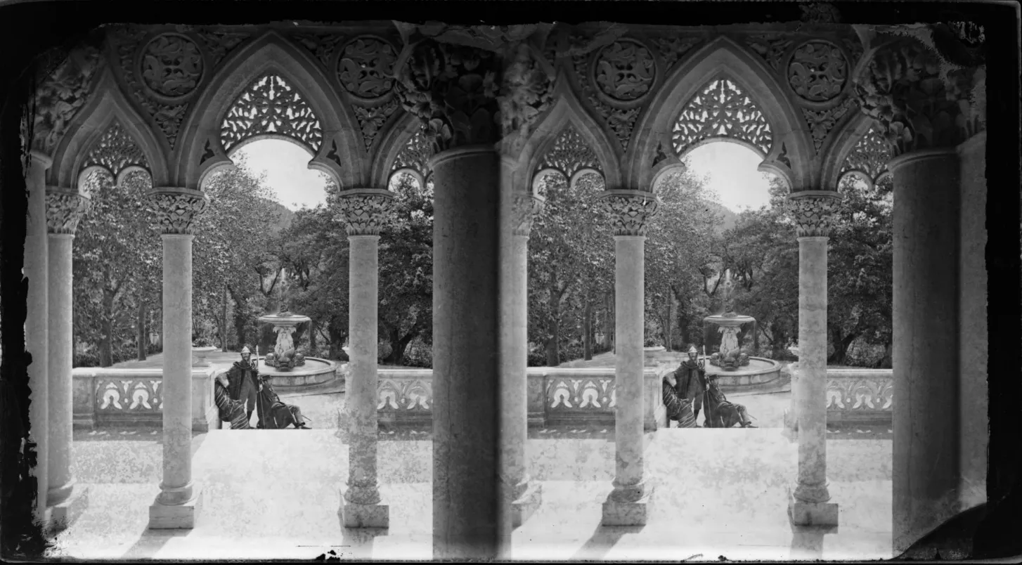 Francis Cook in the Monserrate gardens