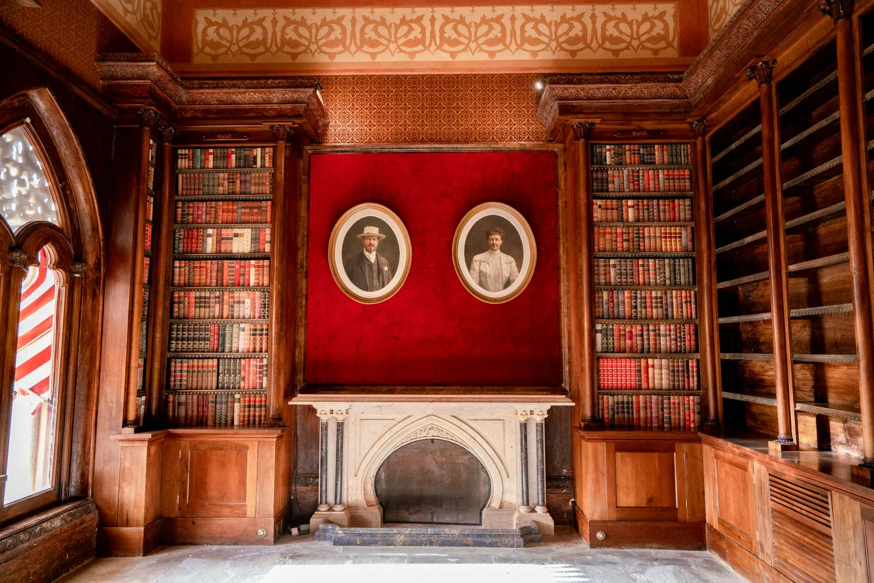 Inside Monserrate's Library and Dining World