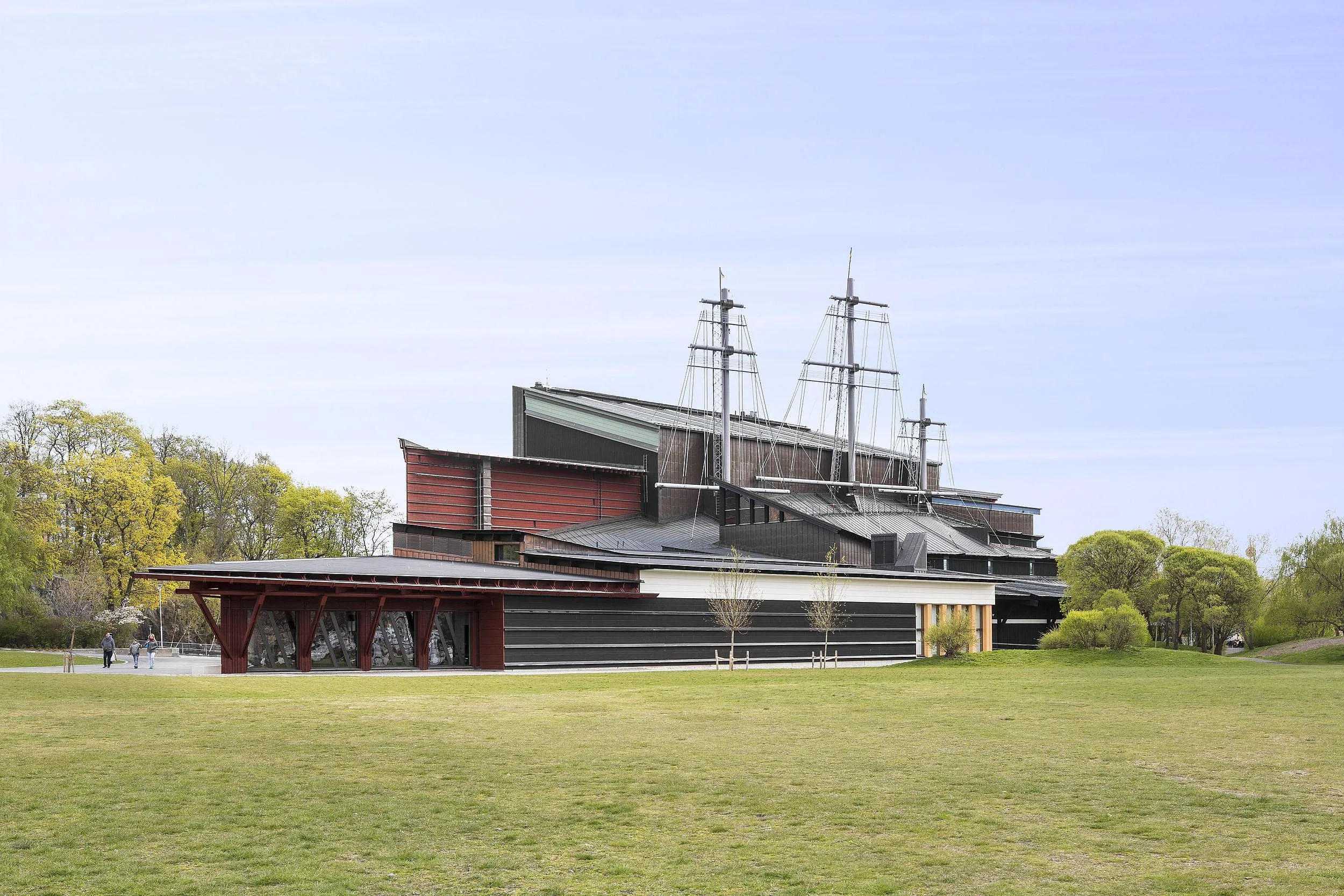 Exterior land view of the Vasa Museum