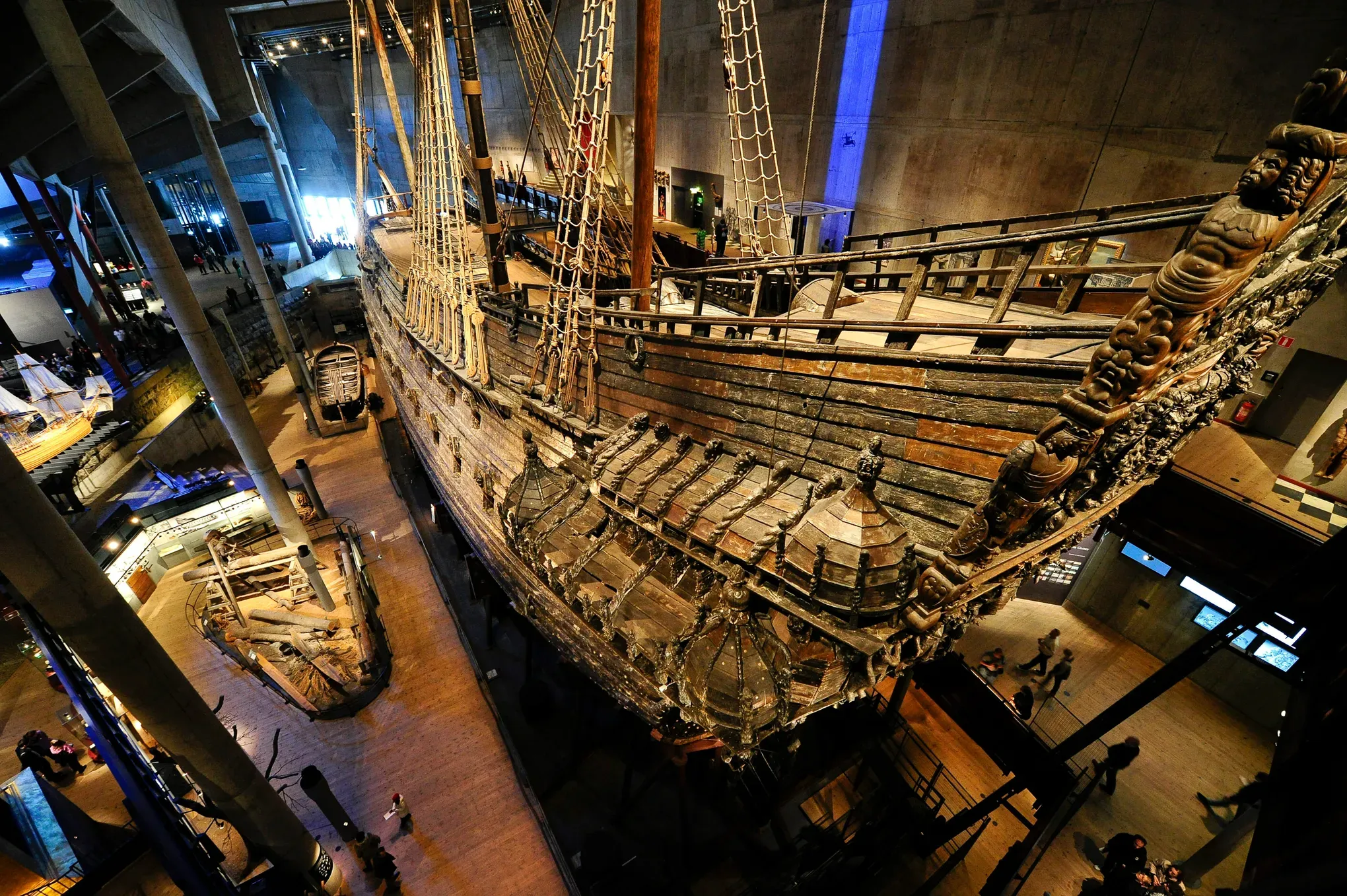 Upper view of the Vasa bow structure