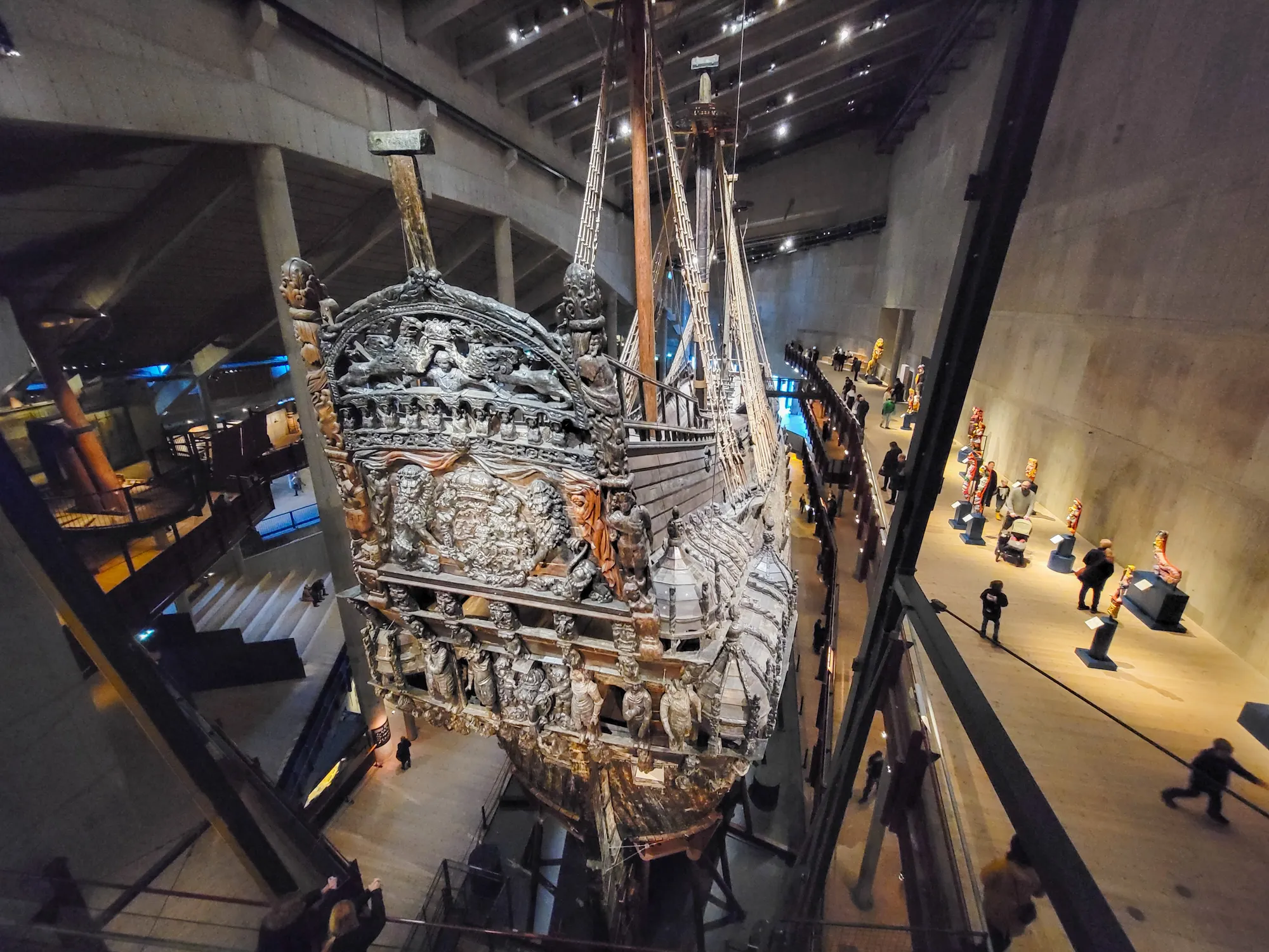Rear view of the Vasa warship