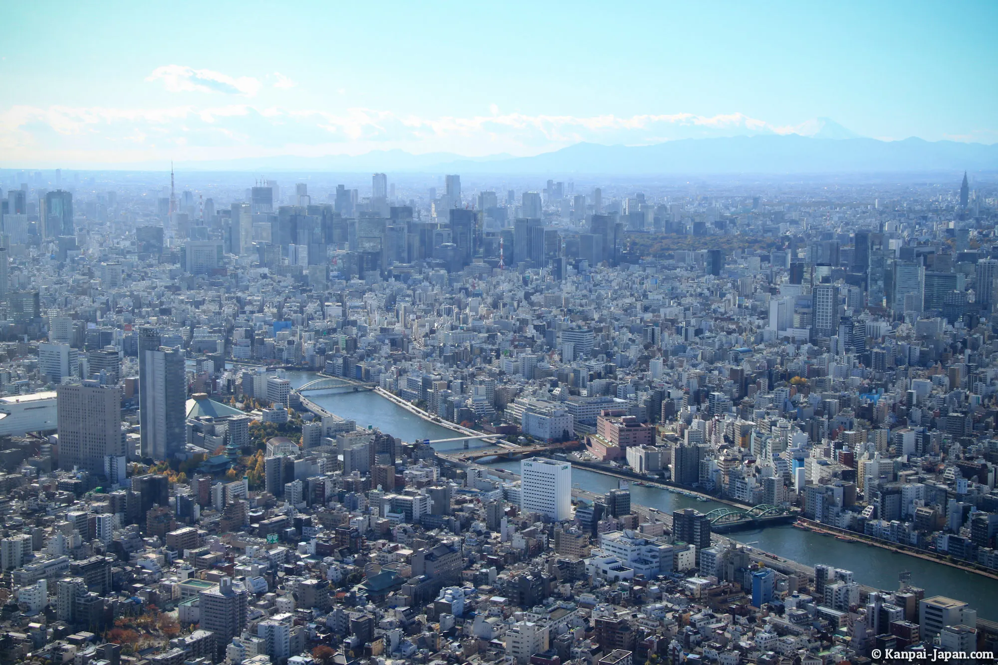 Tokyo landscape from observatory